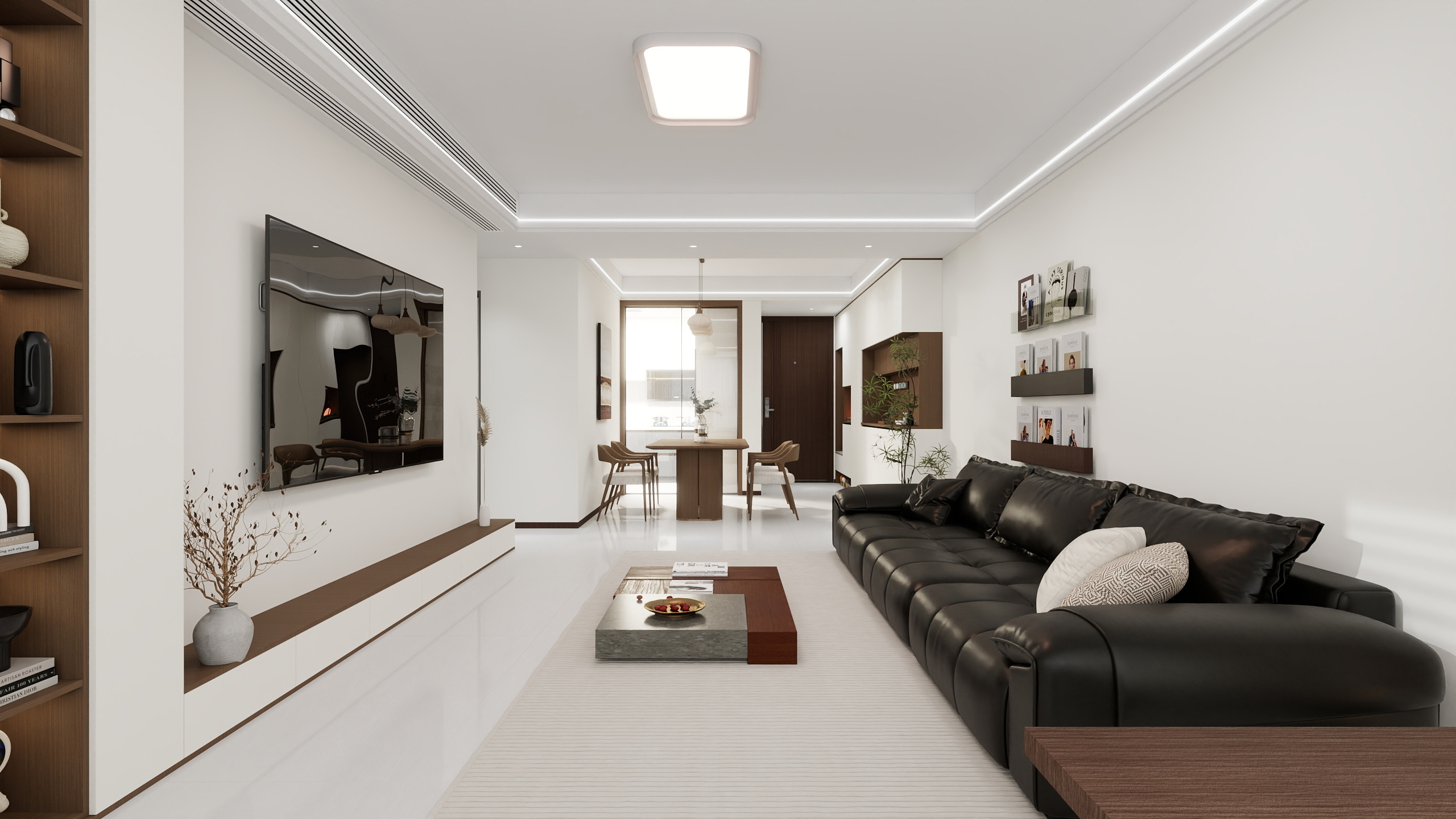 李青越-127方中古风四居室装修效果图