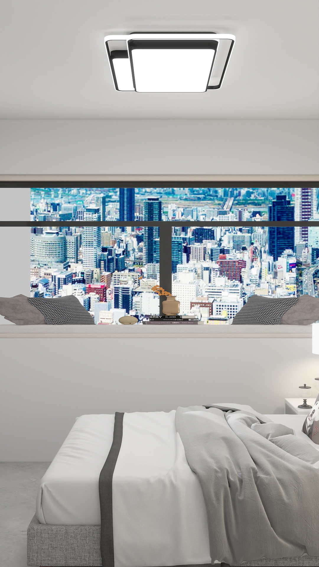 李青越-现代风格100方两居室装修效果图