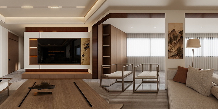 灬千拾-样板房宋氏美学-装修设计方案