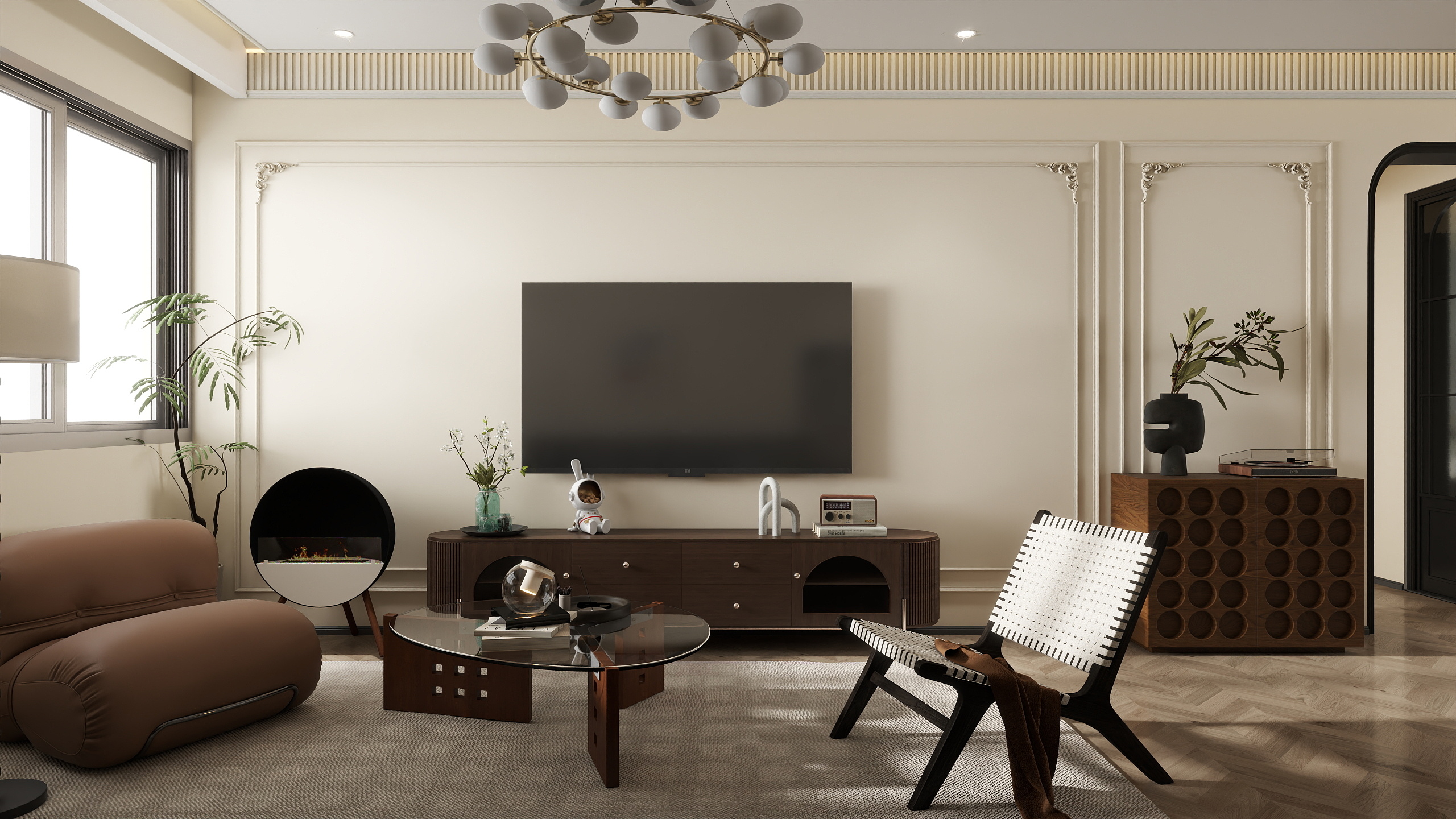 沫宁设计-城南警苑112㎡2室-装修设计方案