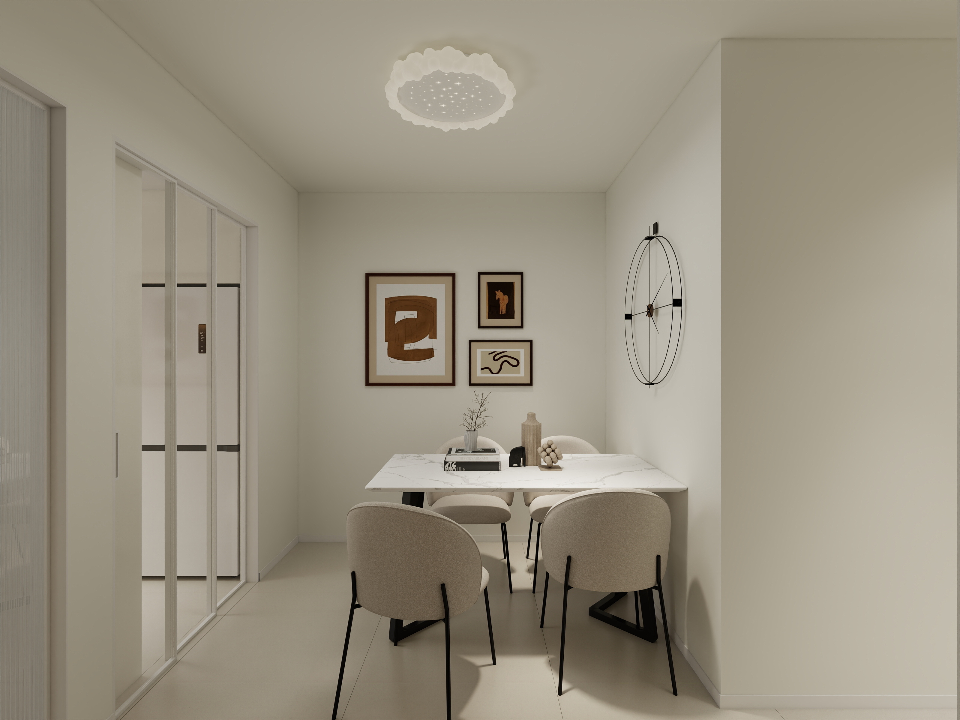 李青越-60平方现代简约两居室装修效果图