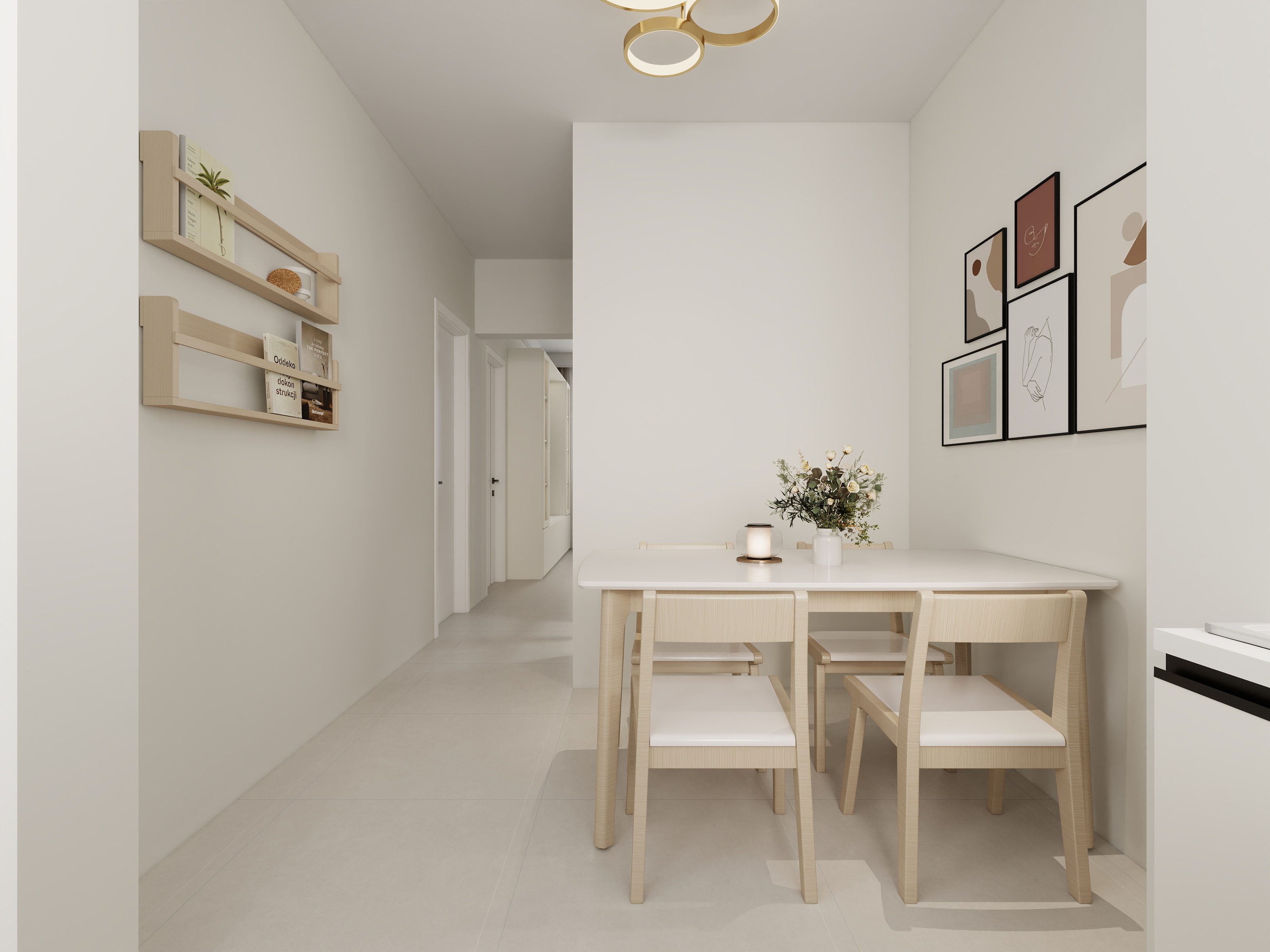 李青越-70平方现代简约二居室装修效果图