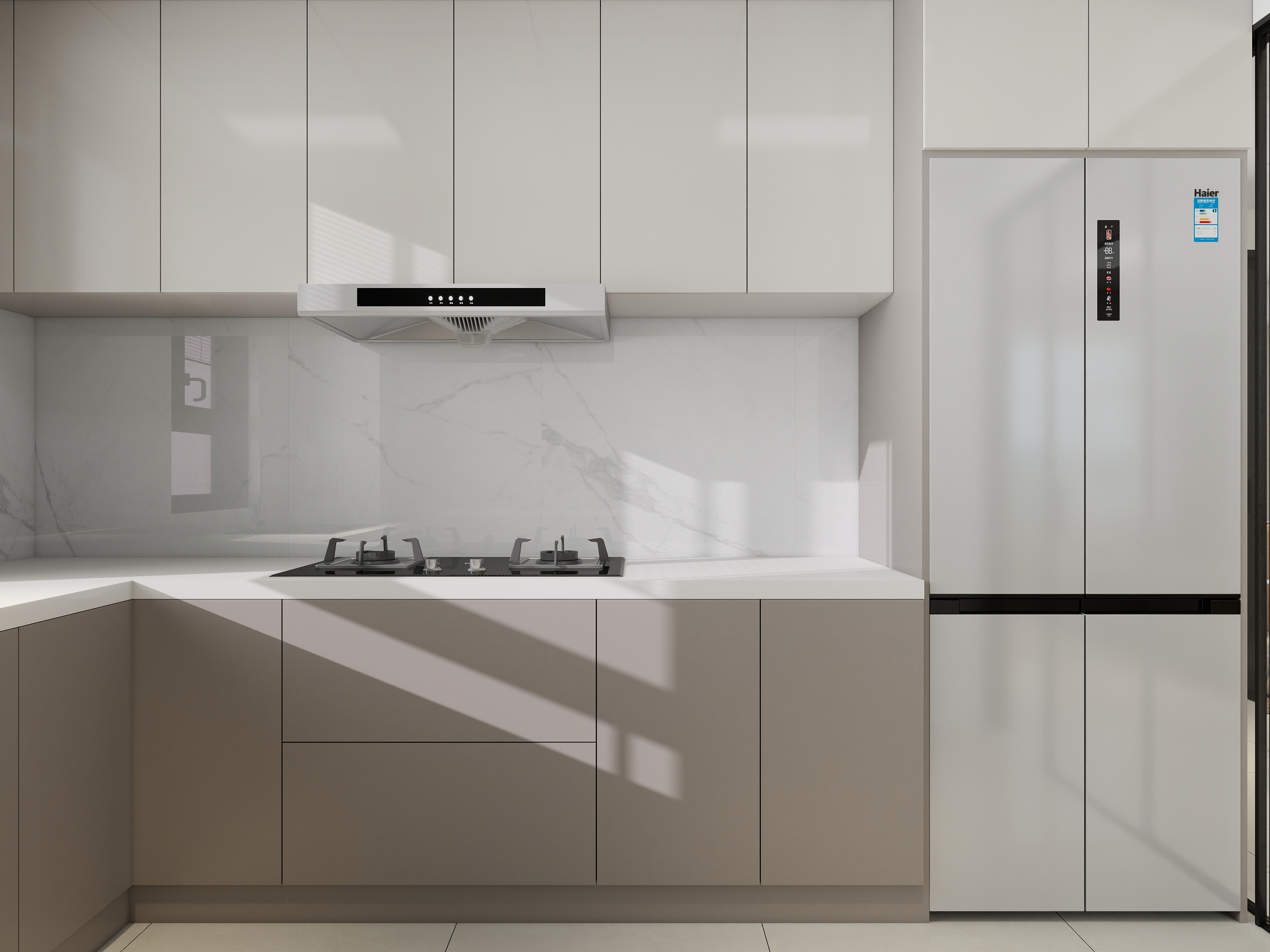 李青越-86方原木风格三居室装修效果图