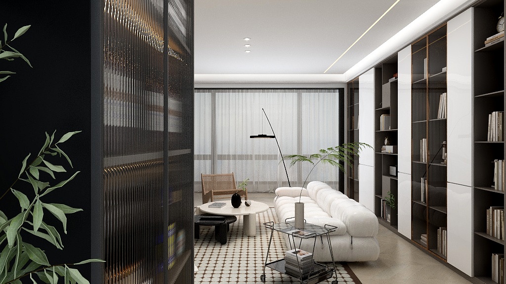 1590*ZRja-奶油风方案120m-装修设计方案