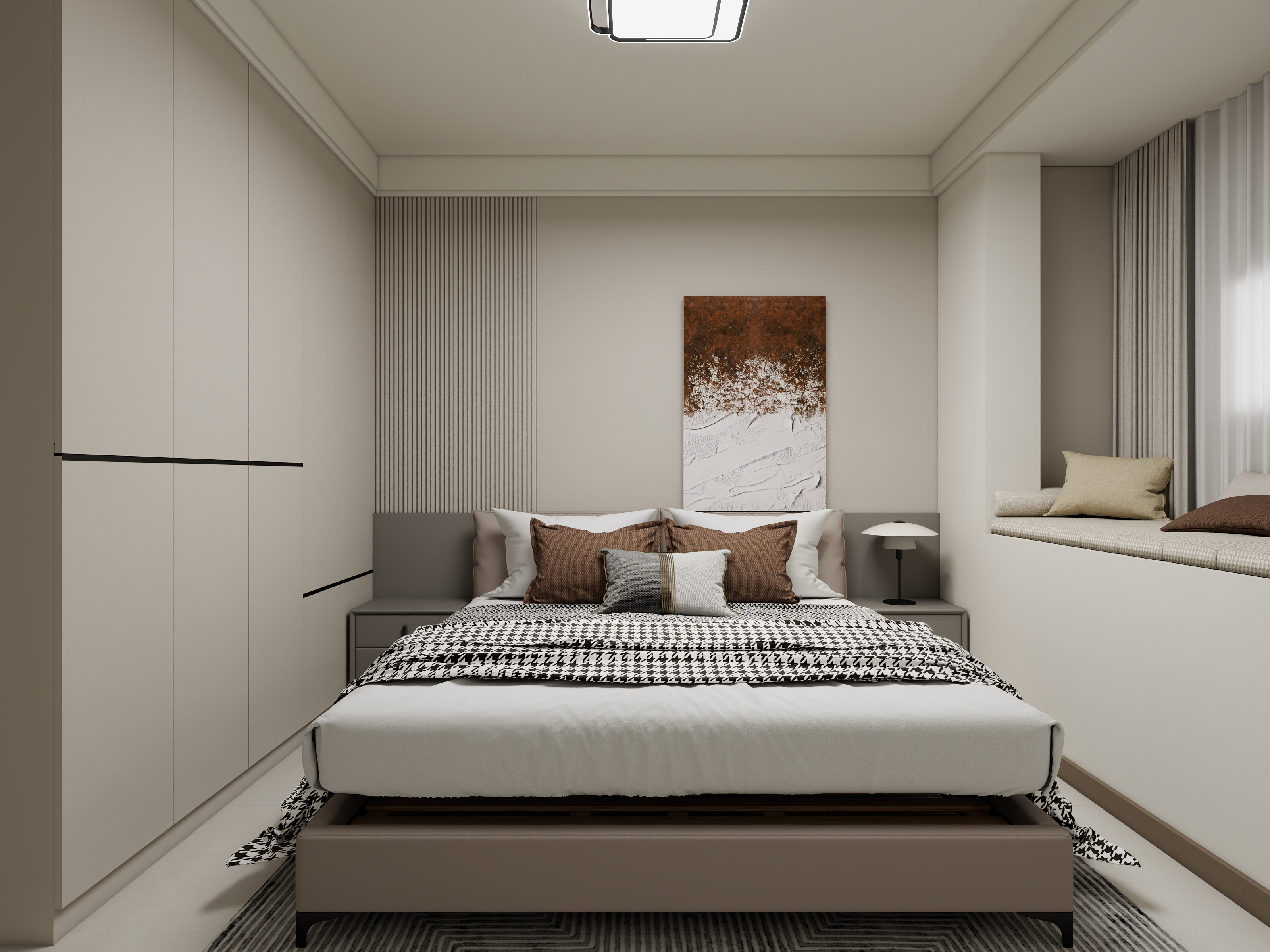 岳雯_-118㎡3室装修效果图