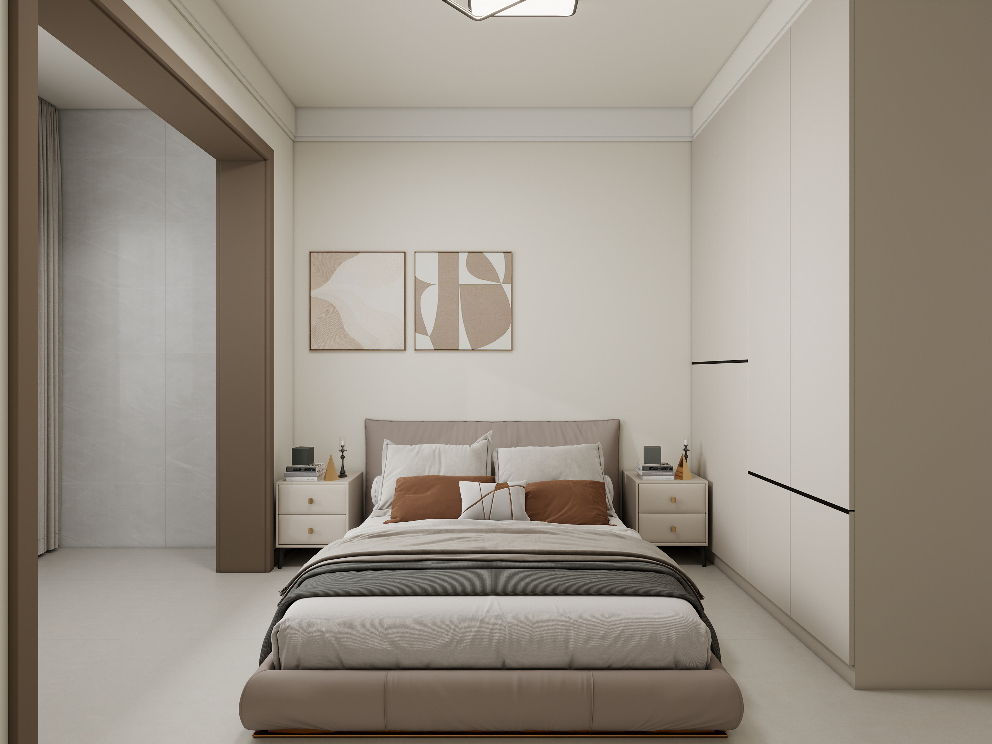 岳雯_-118㎡3室装修效果图