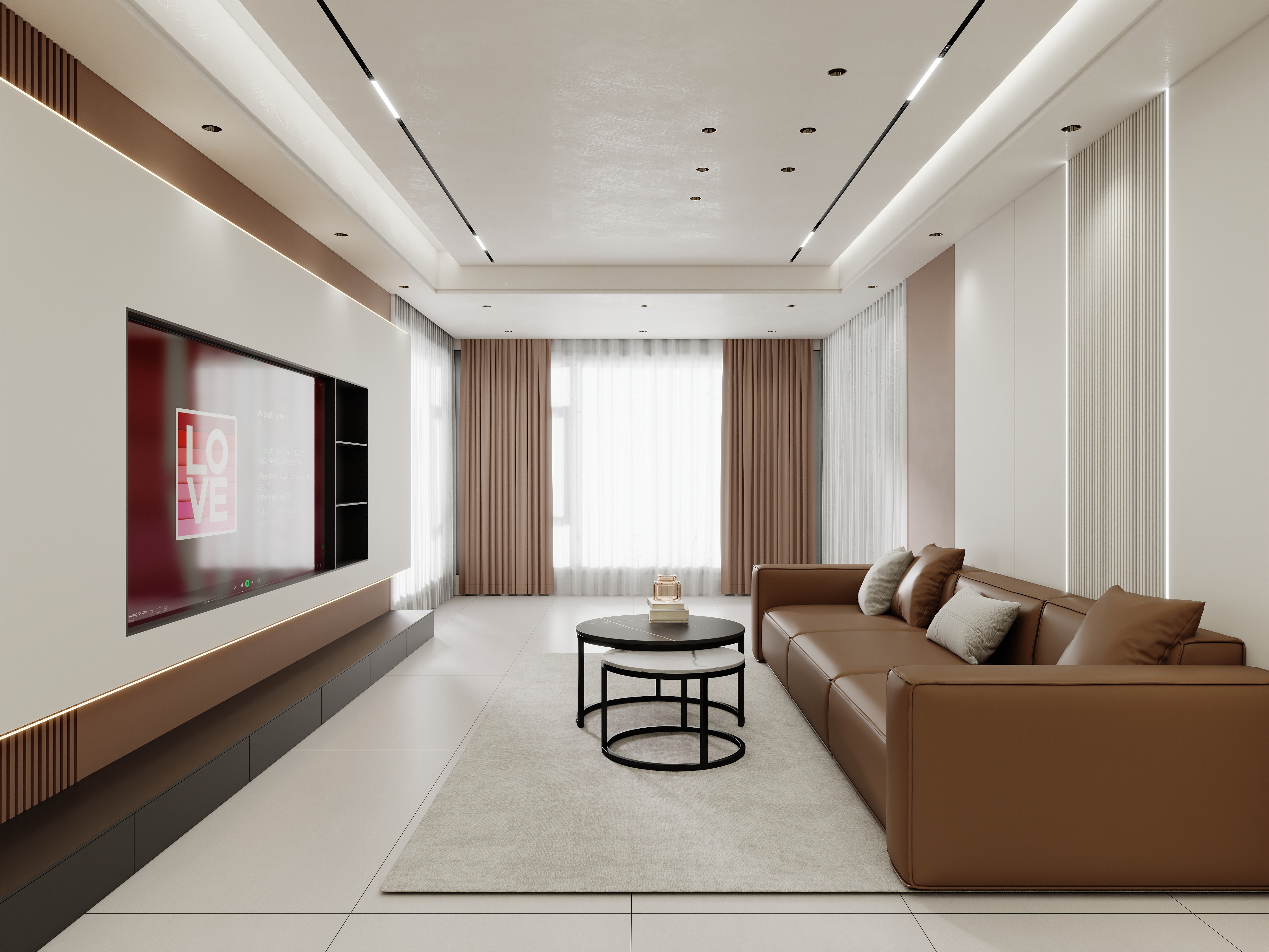 壹诺设计工作室-现代意式装修效果图