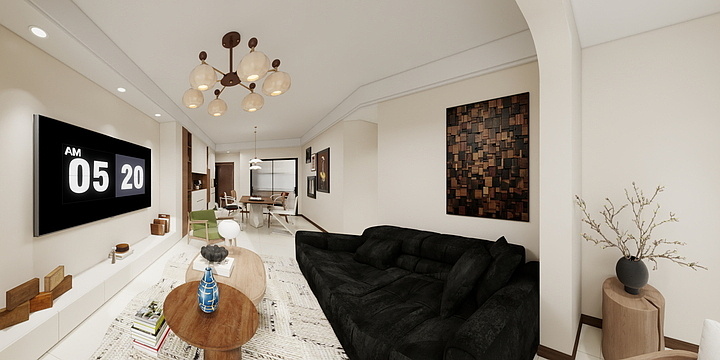 ChronoSpace-长屋计-河山郡8-1-1503-装修设计方案