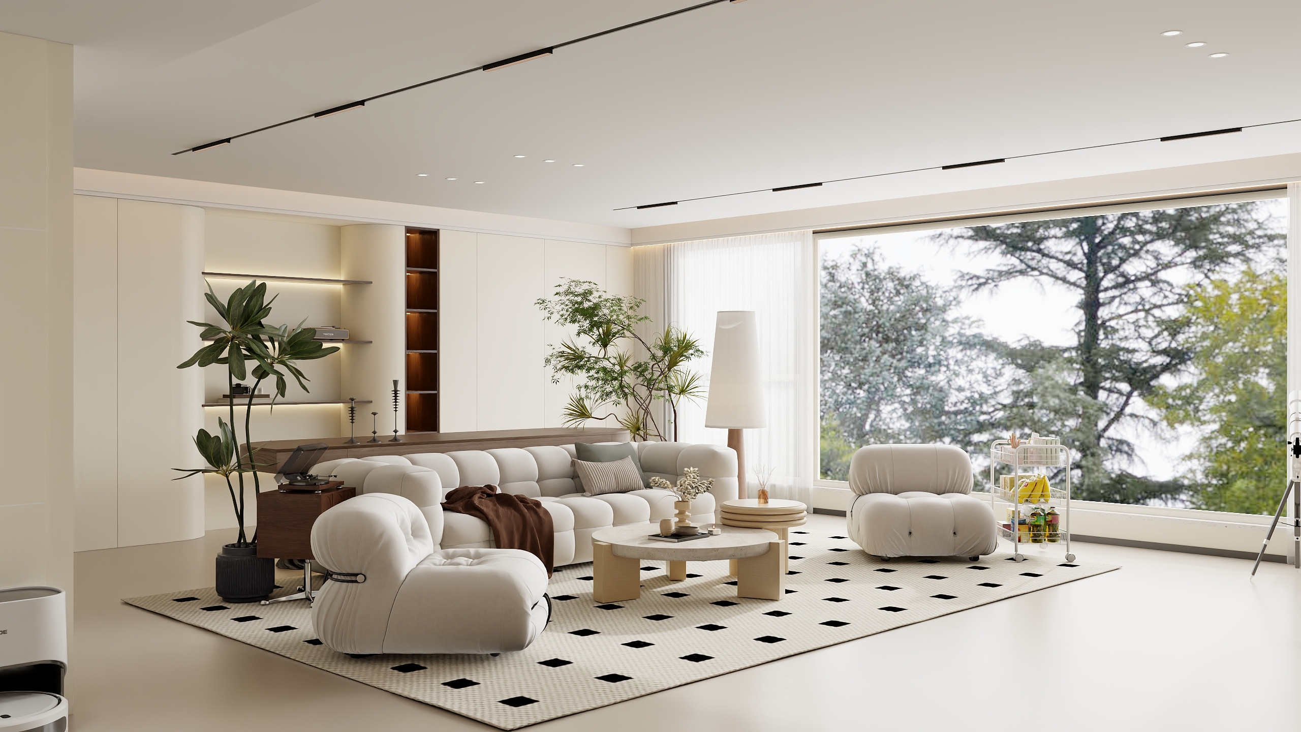 Eason....-奶油314㎡2室装修效果图