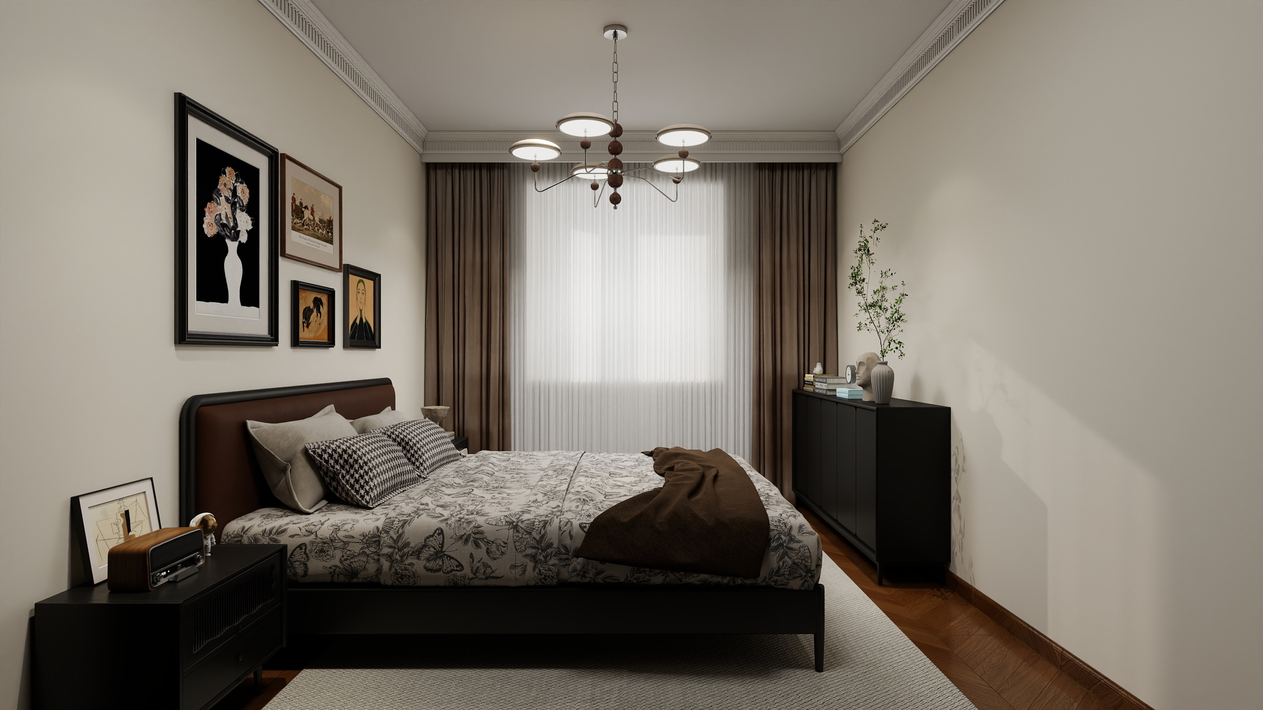 醉梦清风-中古风-两居室装修效果图