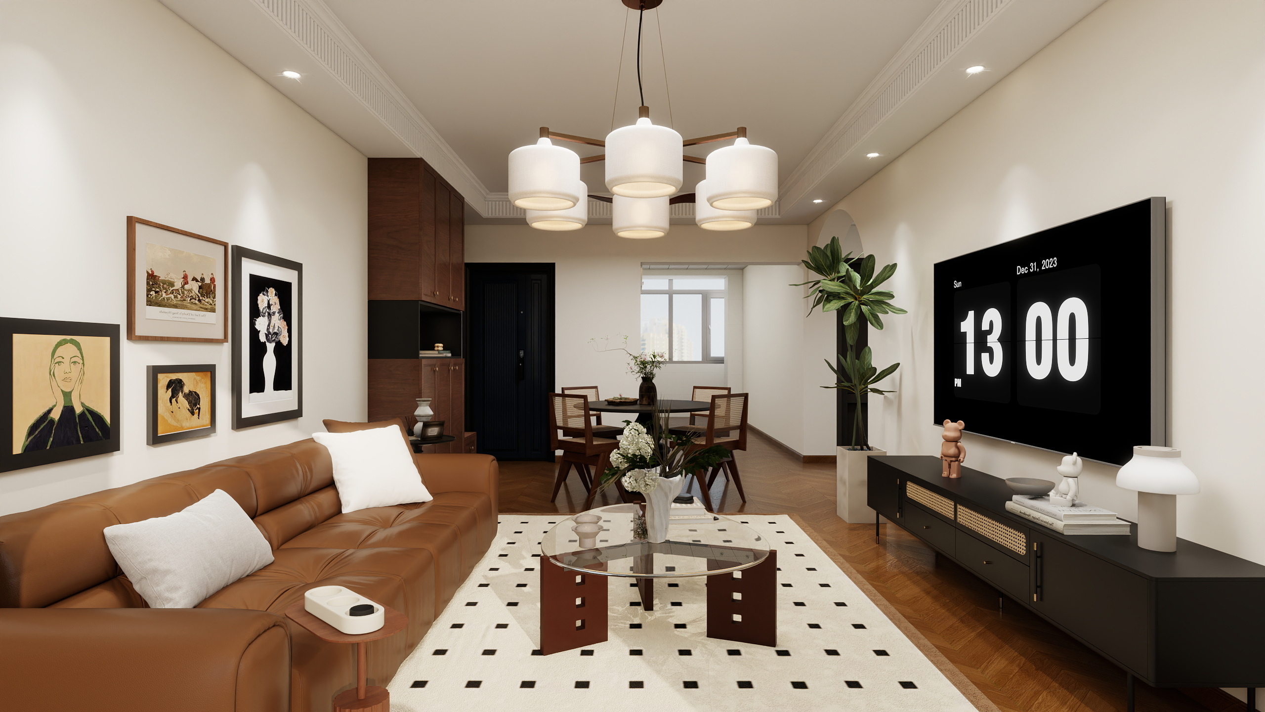 醉梦清风-中古风-两居室装修效果图