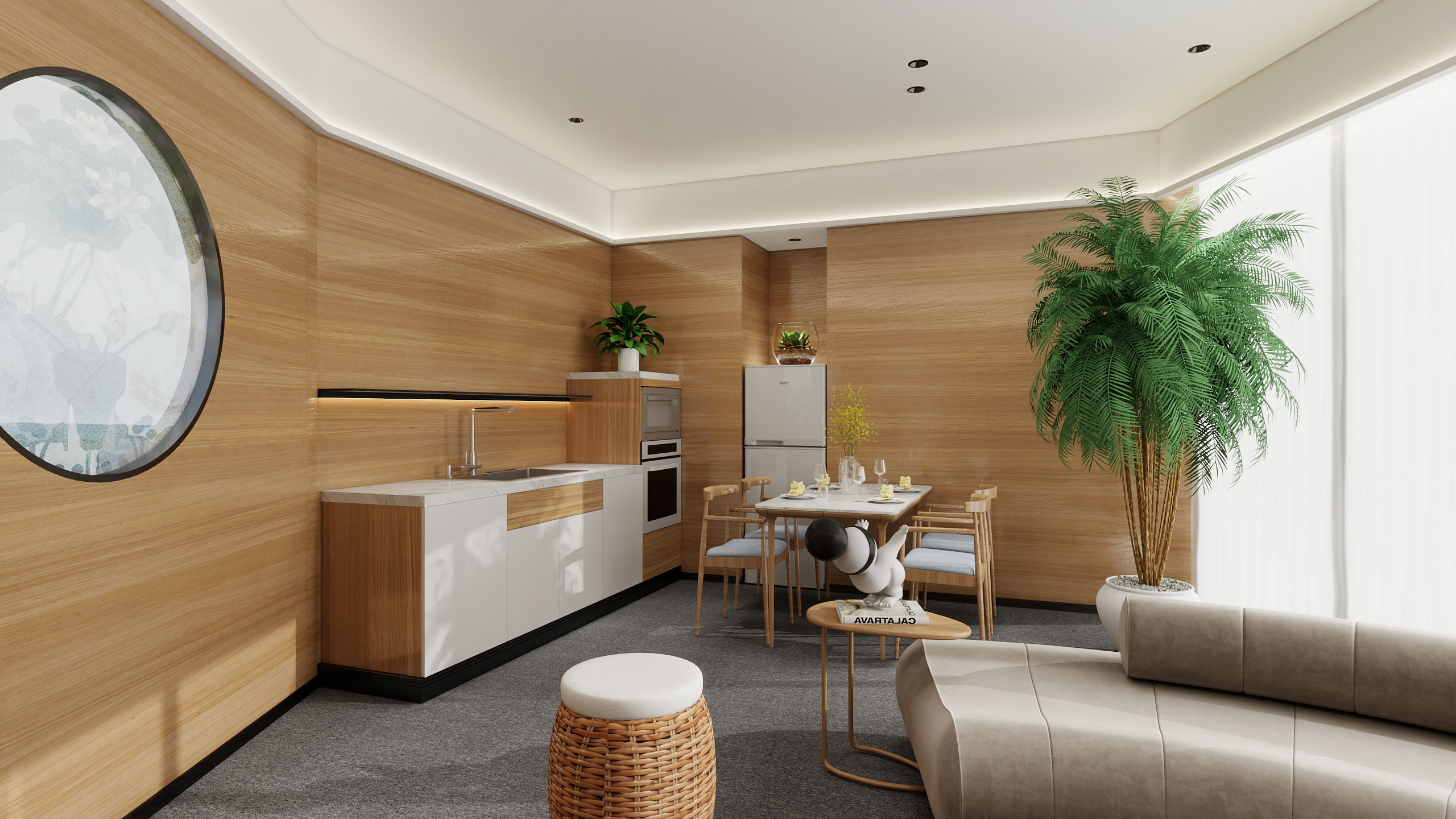 神马云在线-月子会所护理（75.63m²）vip大套间装修效果图