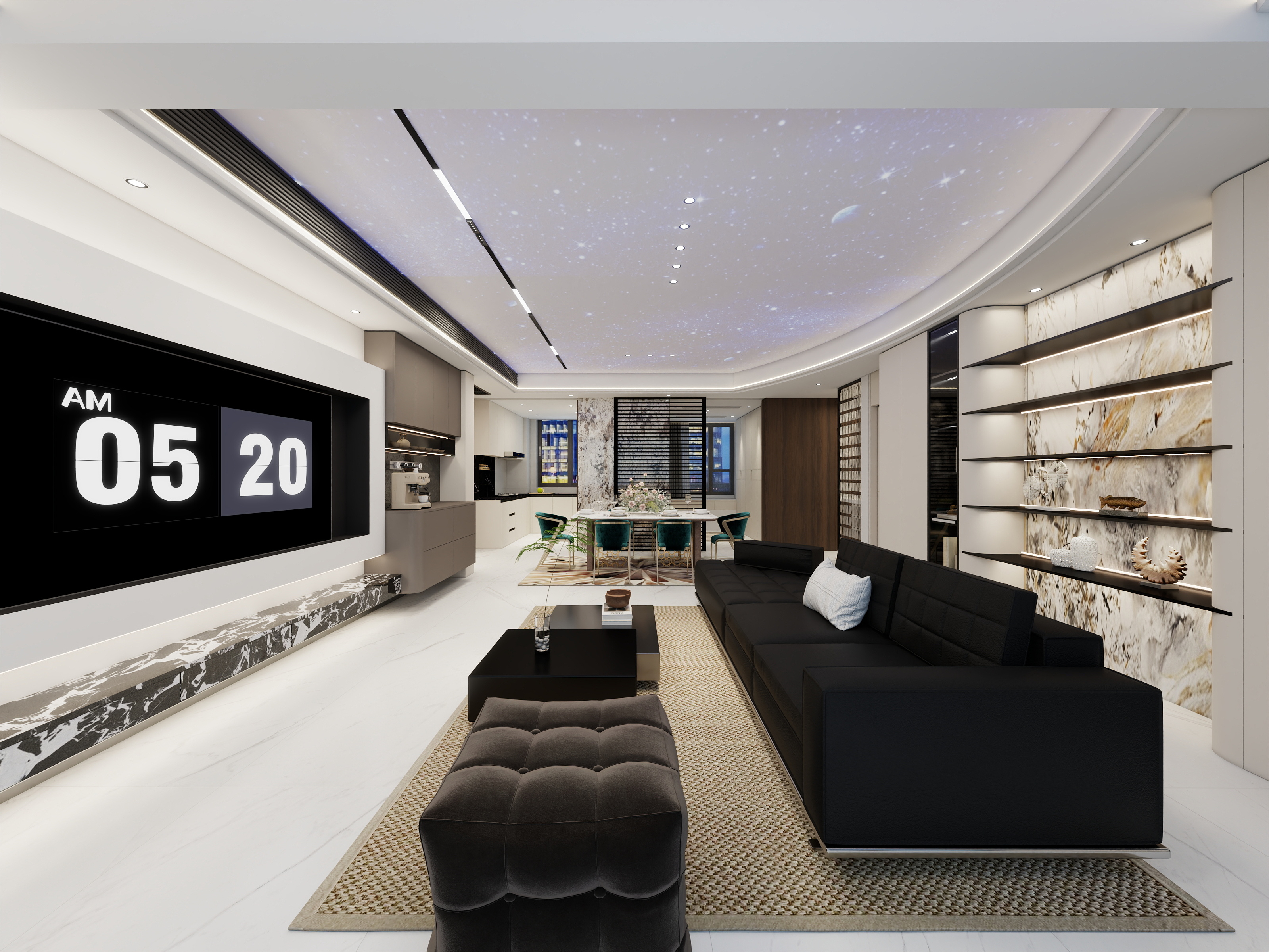 金地室内装饰-意式极简风格一一大雅风华-装修设计方案