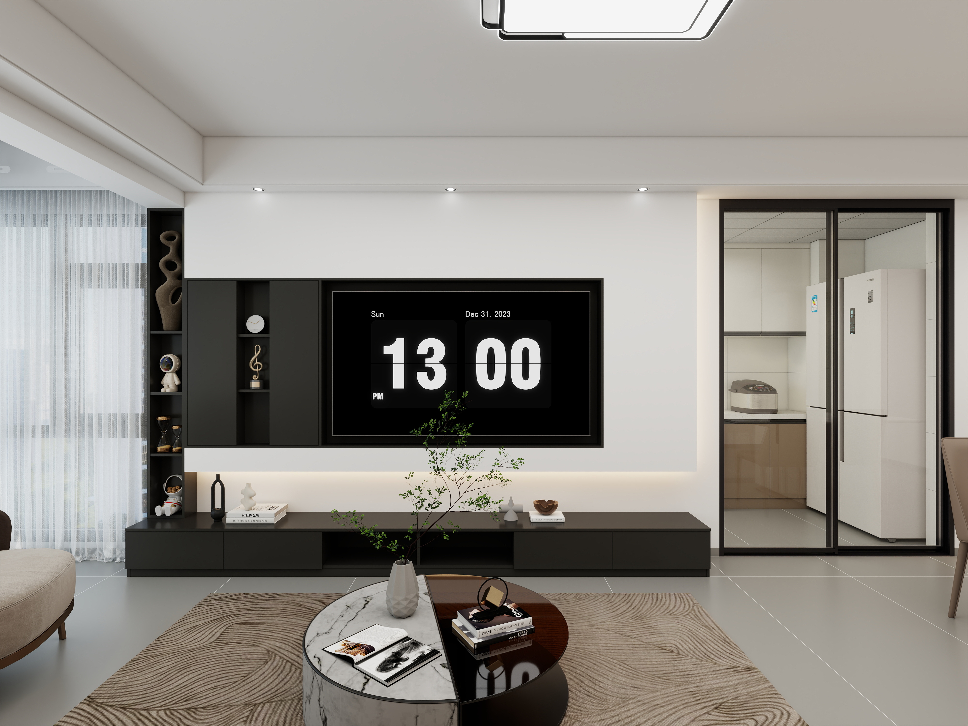 珲设空间-现代简约小三房-装修设计方案