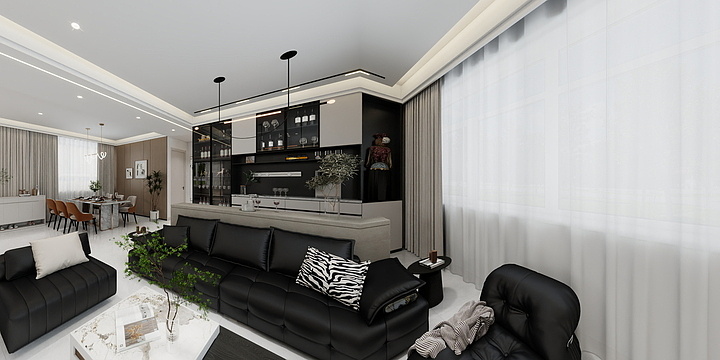 峰少出品的-大营村别墅效果图-装修设计方案