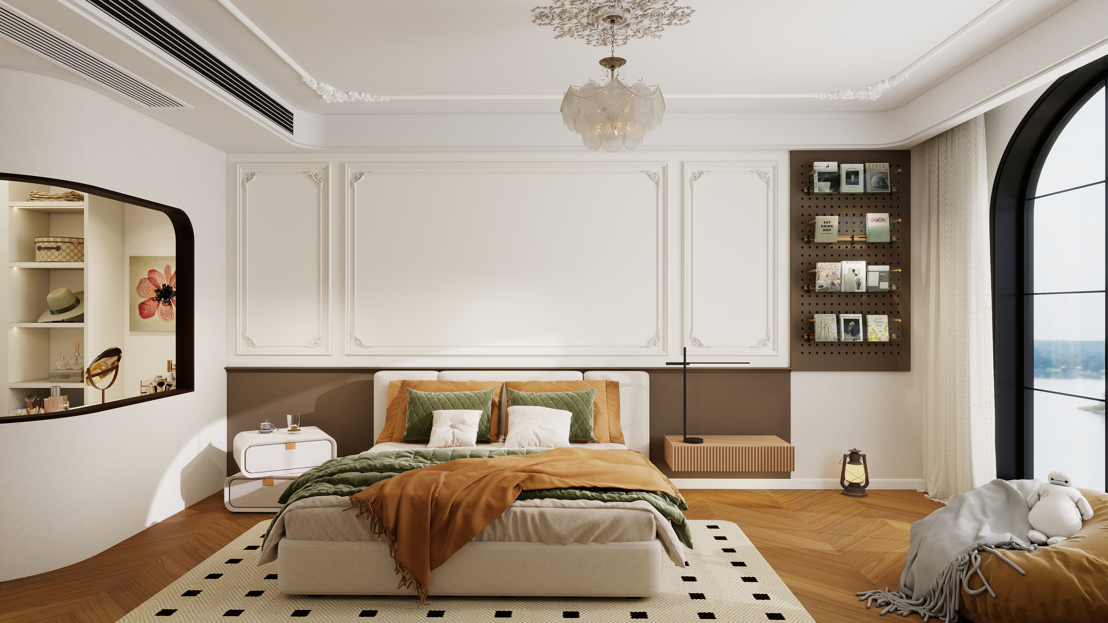 大金空调官方-法式奶油套房“奇遇记”，大金空调解锁舒适秘境-装修设计方案