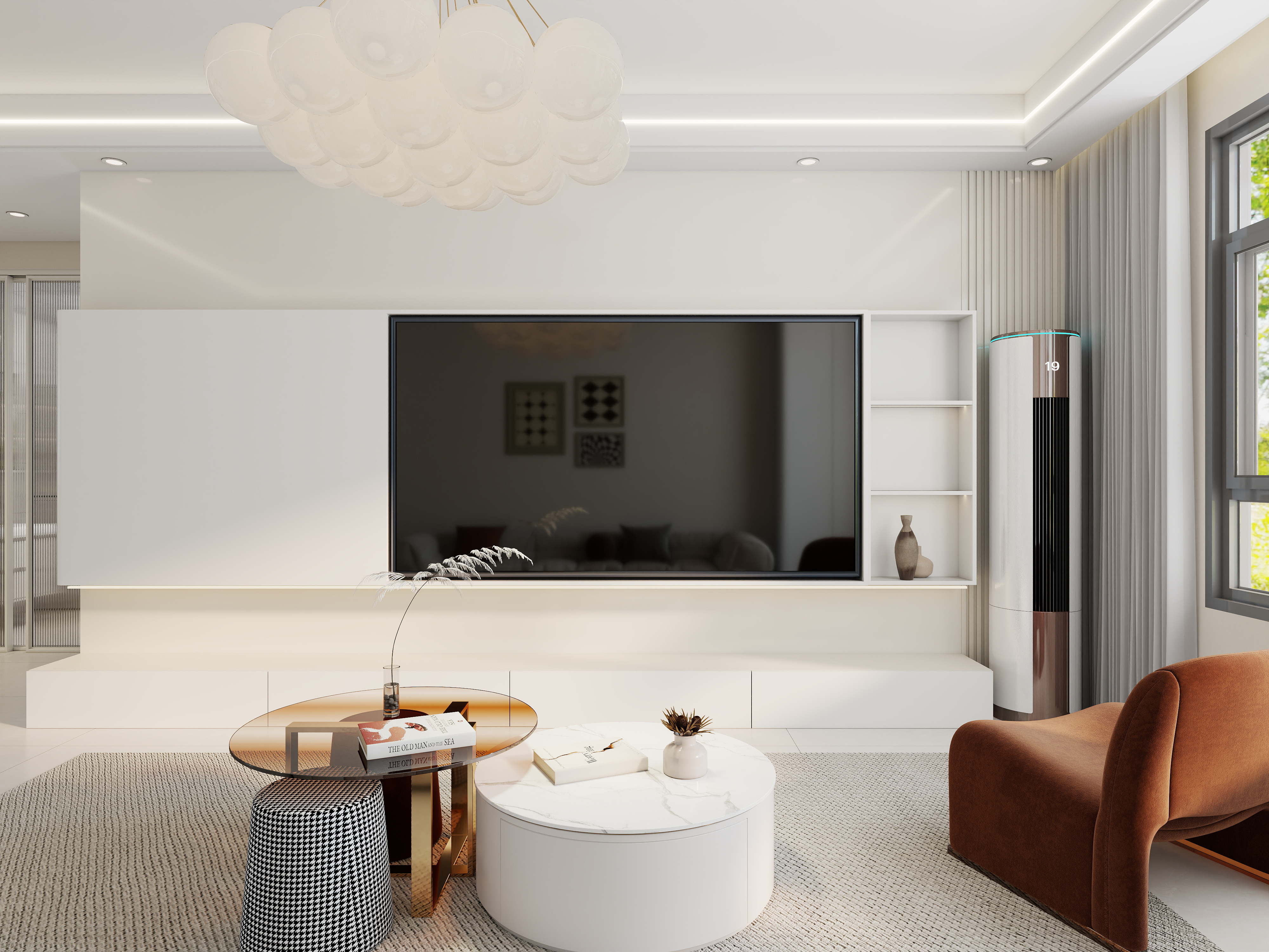 艺雅丽-75平极简奶油  -装修设计方案