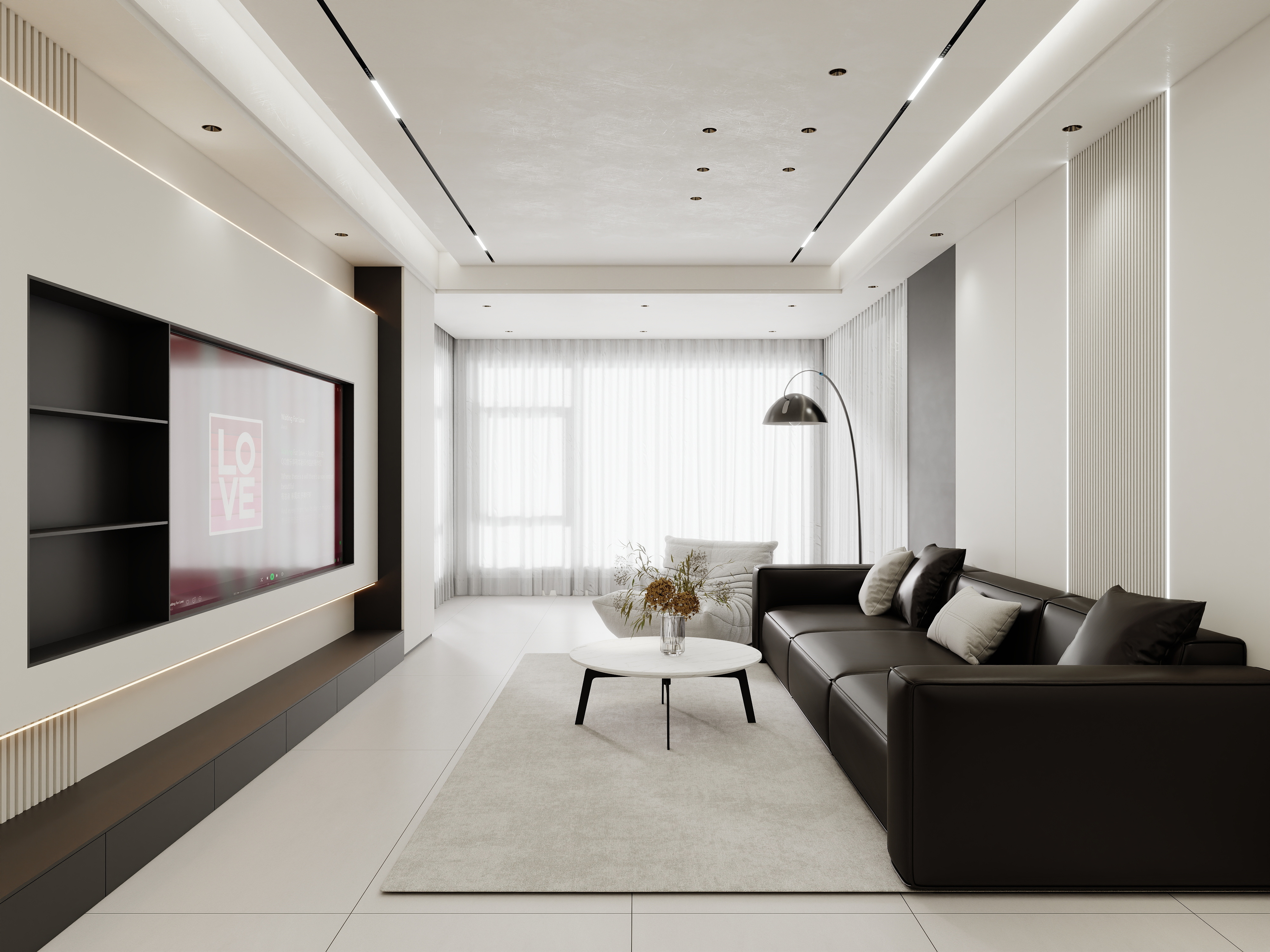 壹诺设计工作室-现代意式装修效果图