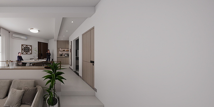 小马空间效果图-1富力桃园背景拆除做柜02改电箱-装修设计方案