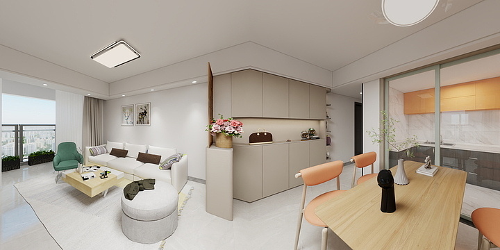 全屋定制-杨雷-英德市温馨雅苑1302-装修设计方案