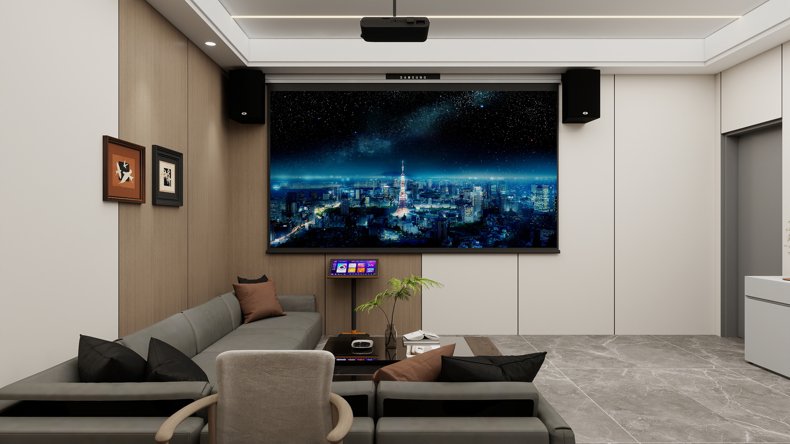 文俊一-KTV房2装修效果图