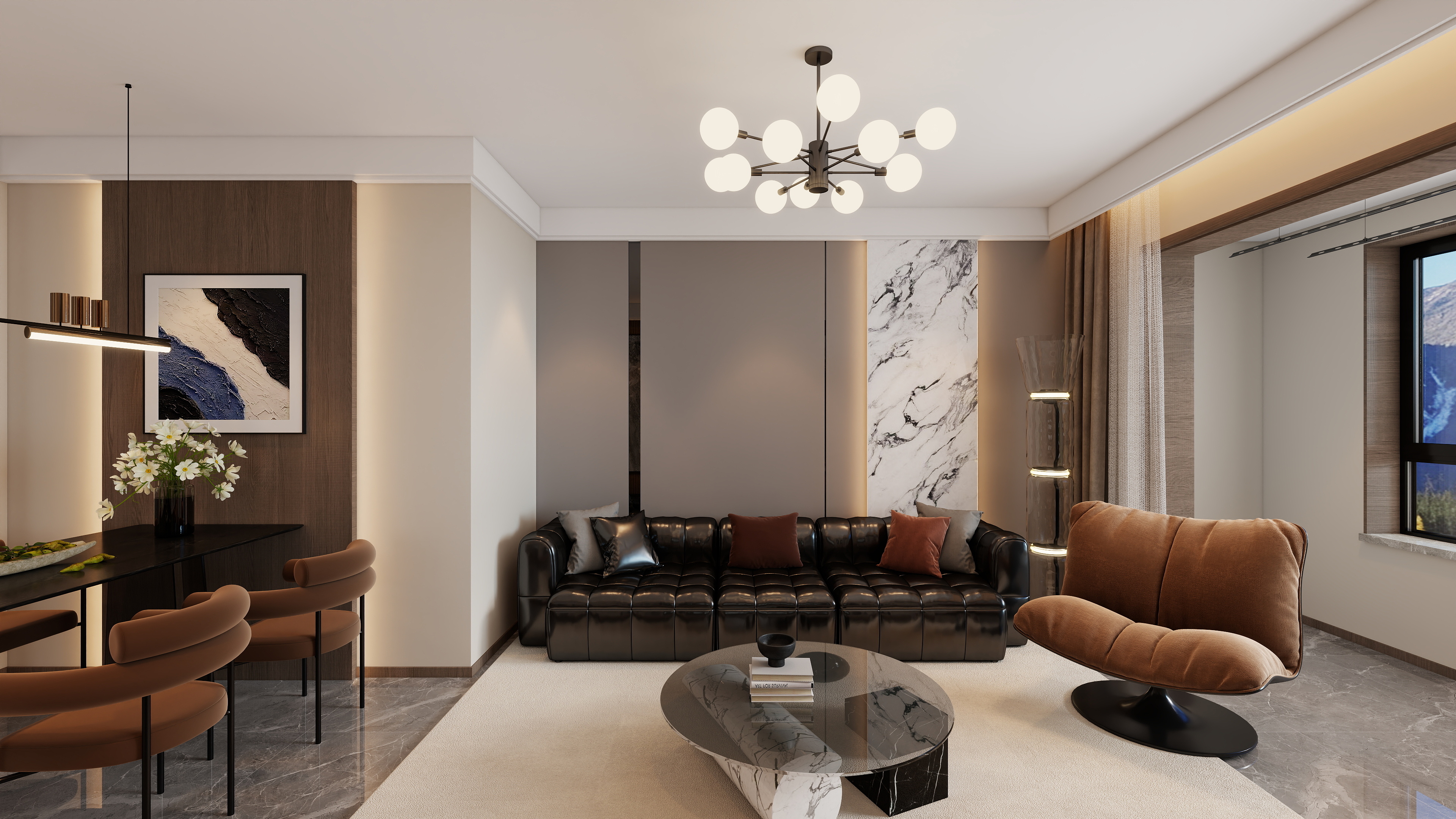 胖头鱼设计-艺境名邸现代轻奢89㎡三室-装修设计方案