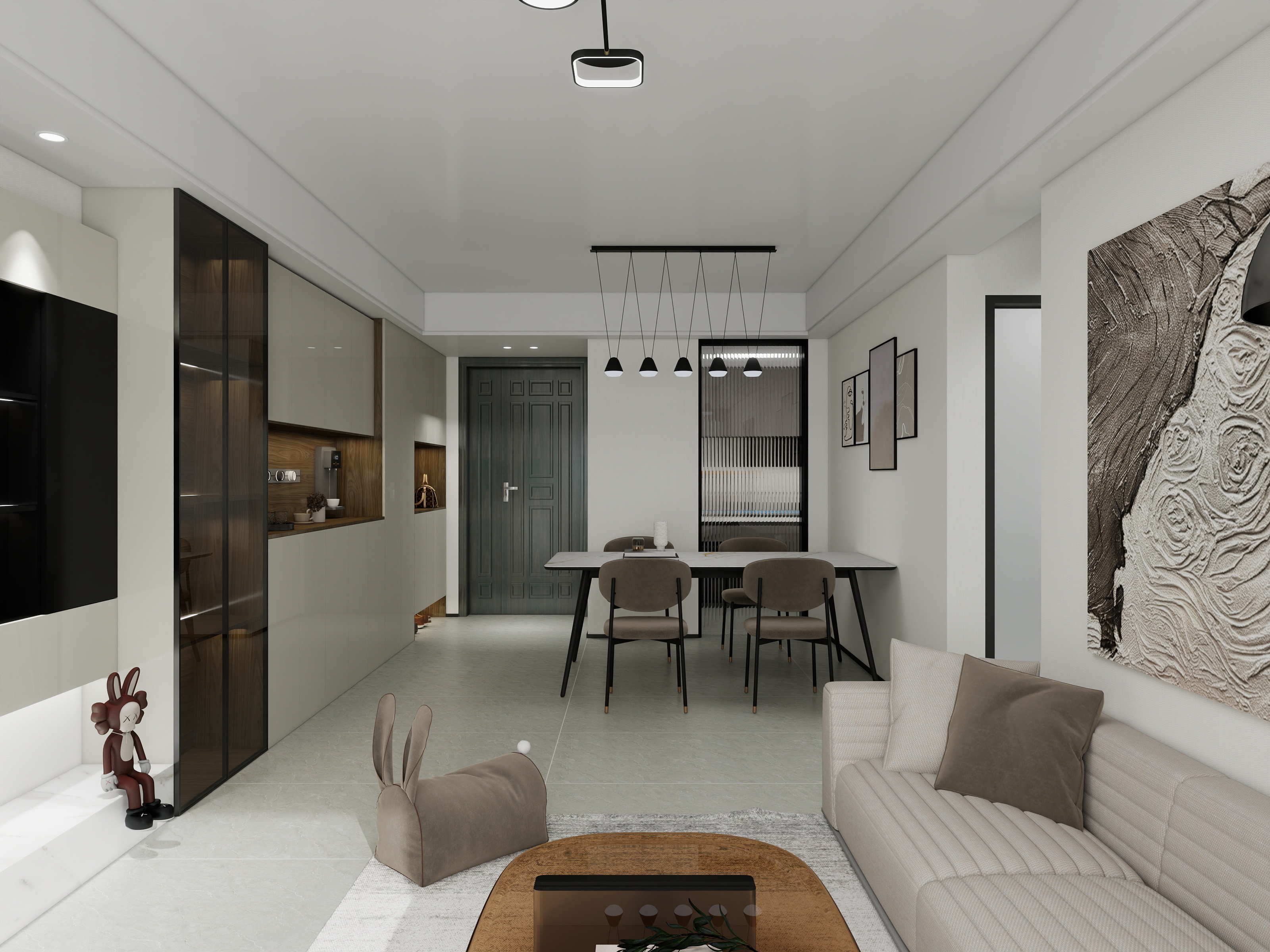 柠檬鱼宝-现代简约风120方简装-装修设计方案