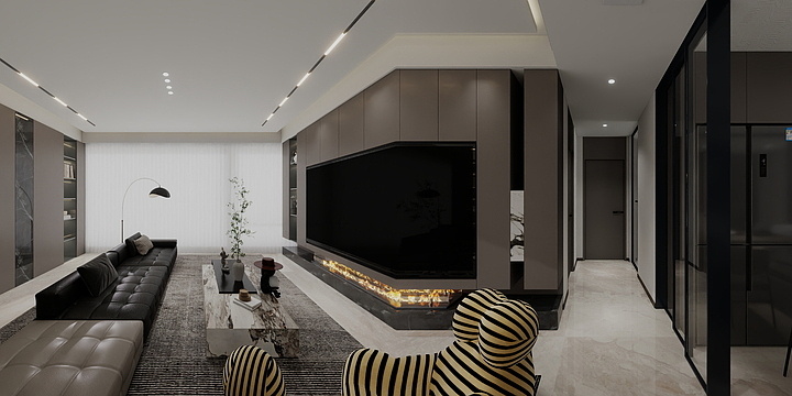 西安全案设计王磊-设计师王磊.中建悦庐.143.方案1-装修设计方案