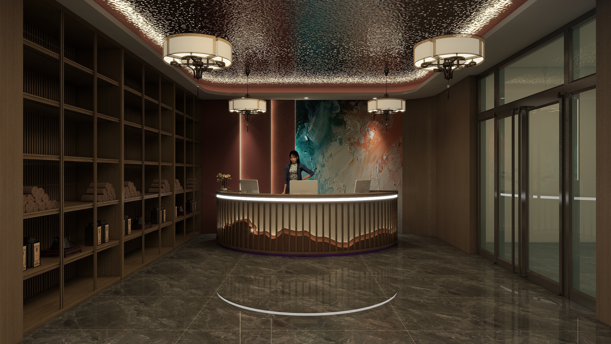 汇佰嘉护墙板工厂-龙光城会所-装修设计方案