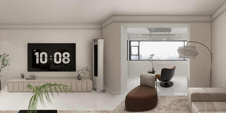 设计师张旭硕-商水阳城小区13-2-3楼东户-装修设计方案