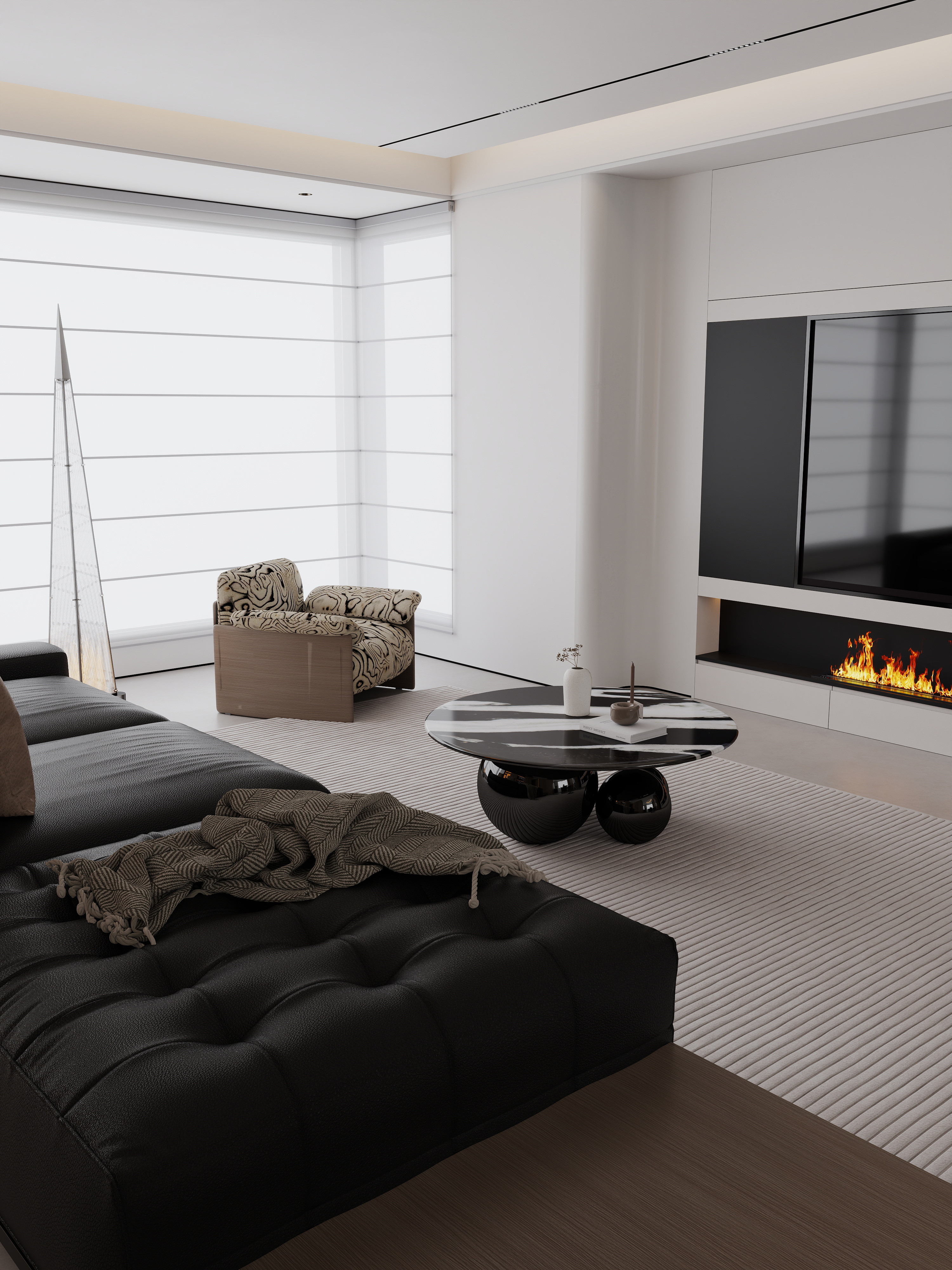 王苏媚111-意式轻奢风162㎡3室-装修设计方案