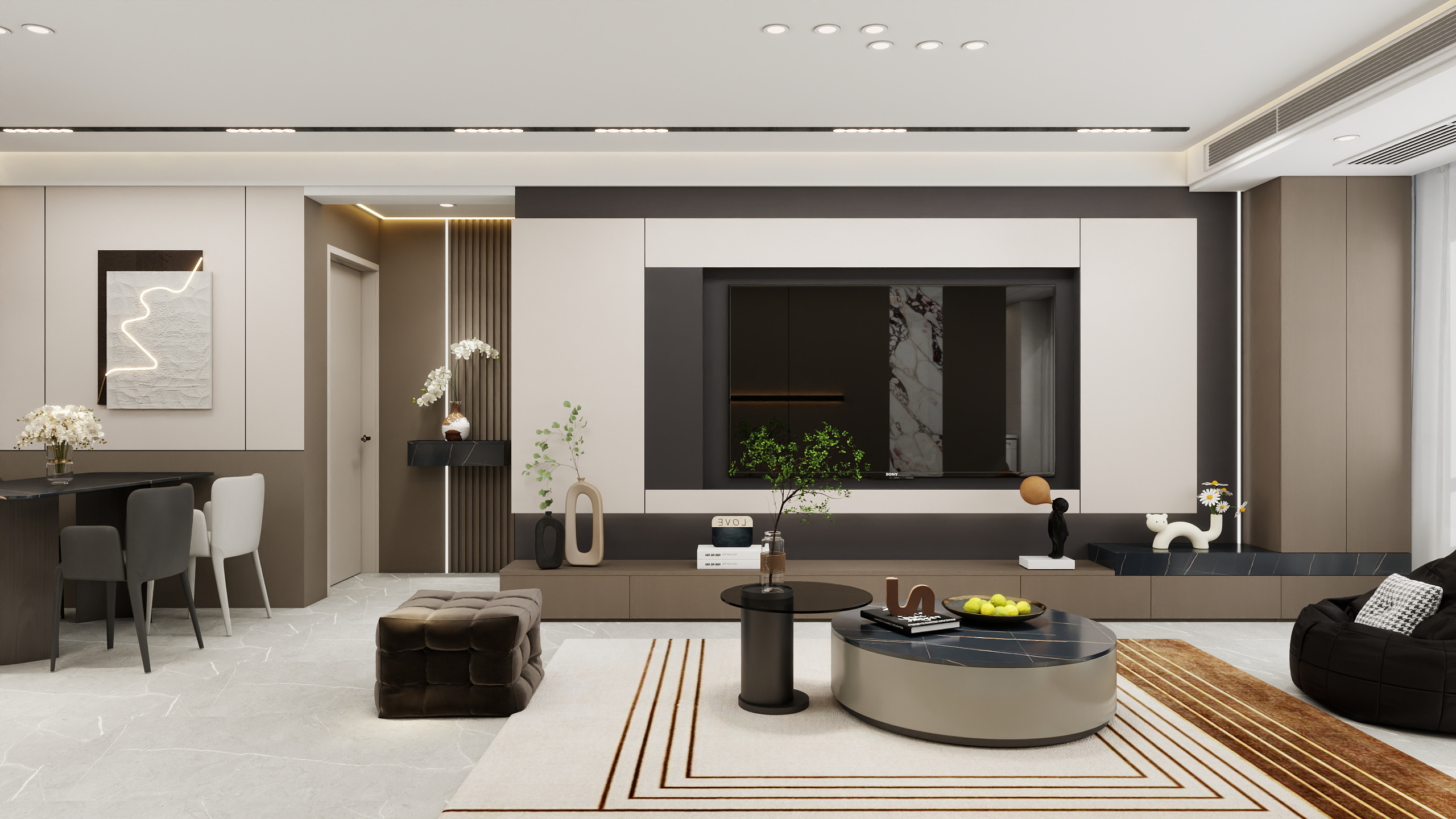 书凡设计--永和装饰-红星天玺意式97㎡3室-装修设计方案