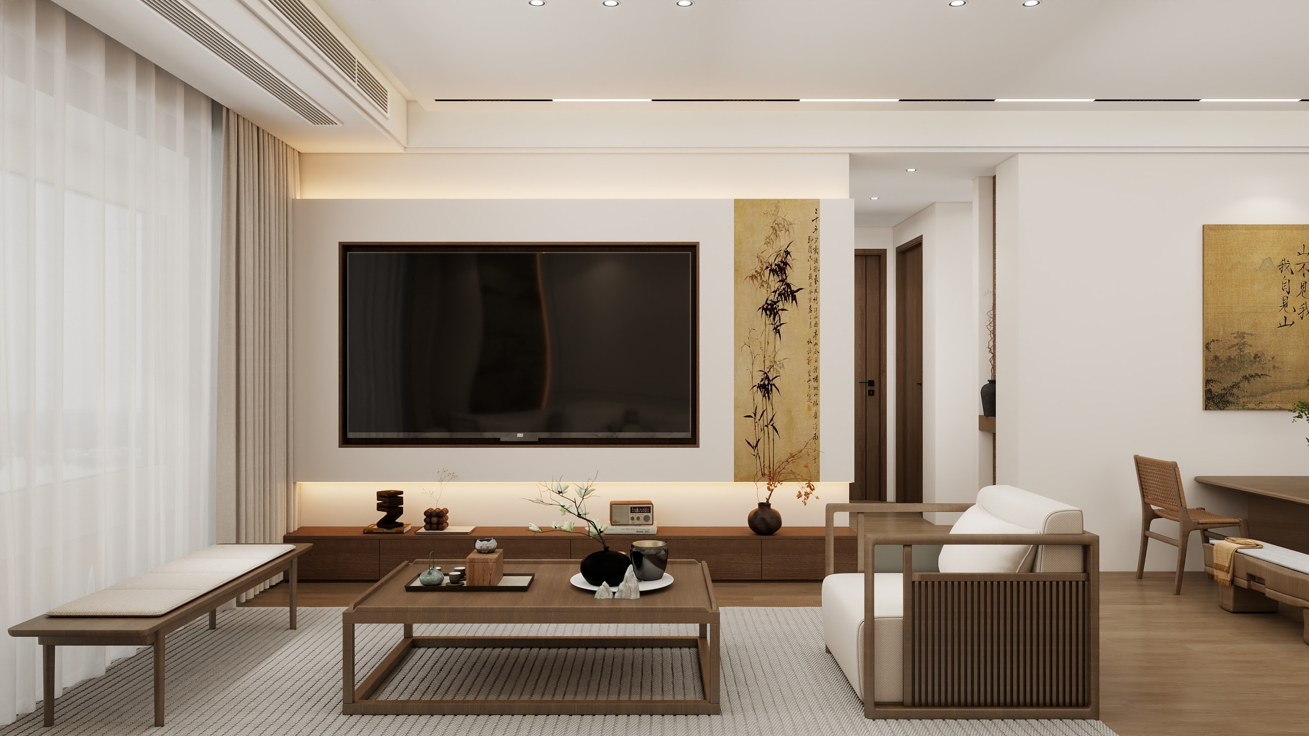 李翔-碧桂园3室宋式装修效果图