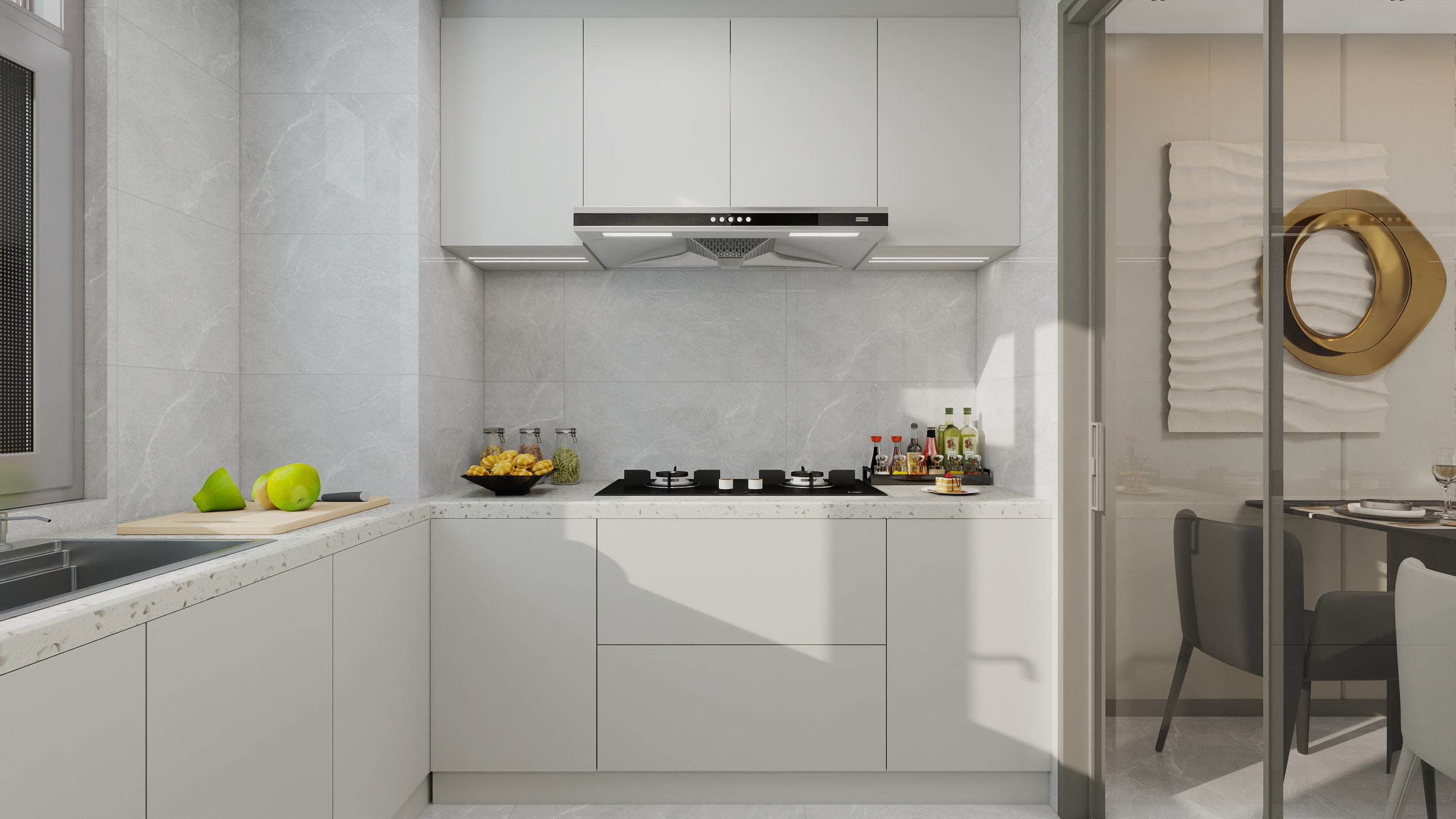 设计田工-中建锦绣楚城130平意式极简装修效果图