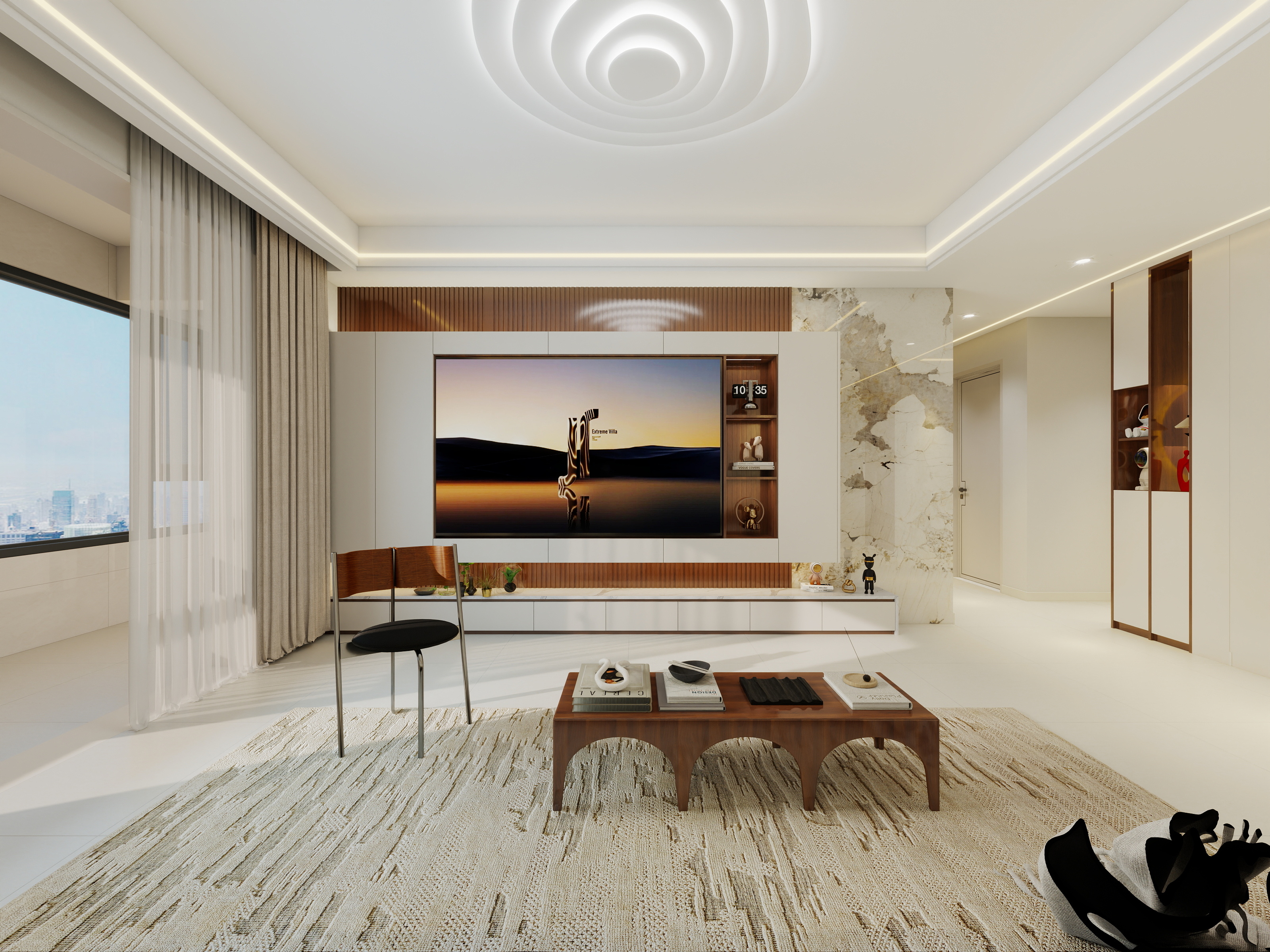 设计田工-楚城130平中古风-装修设计方案