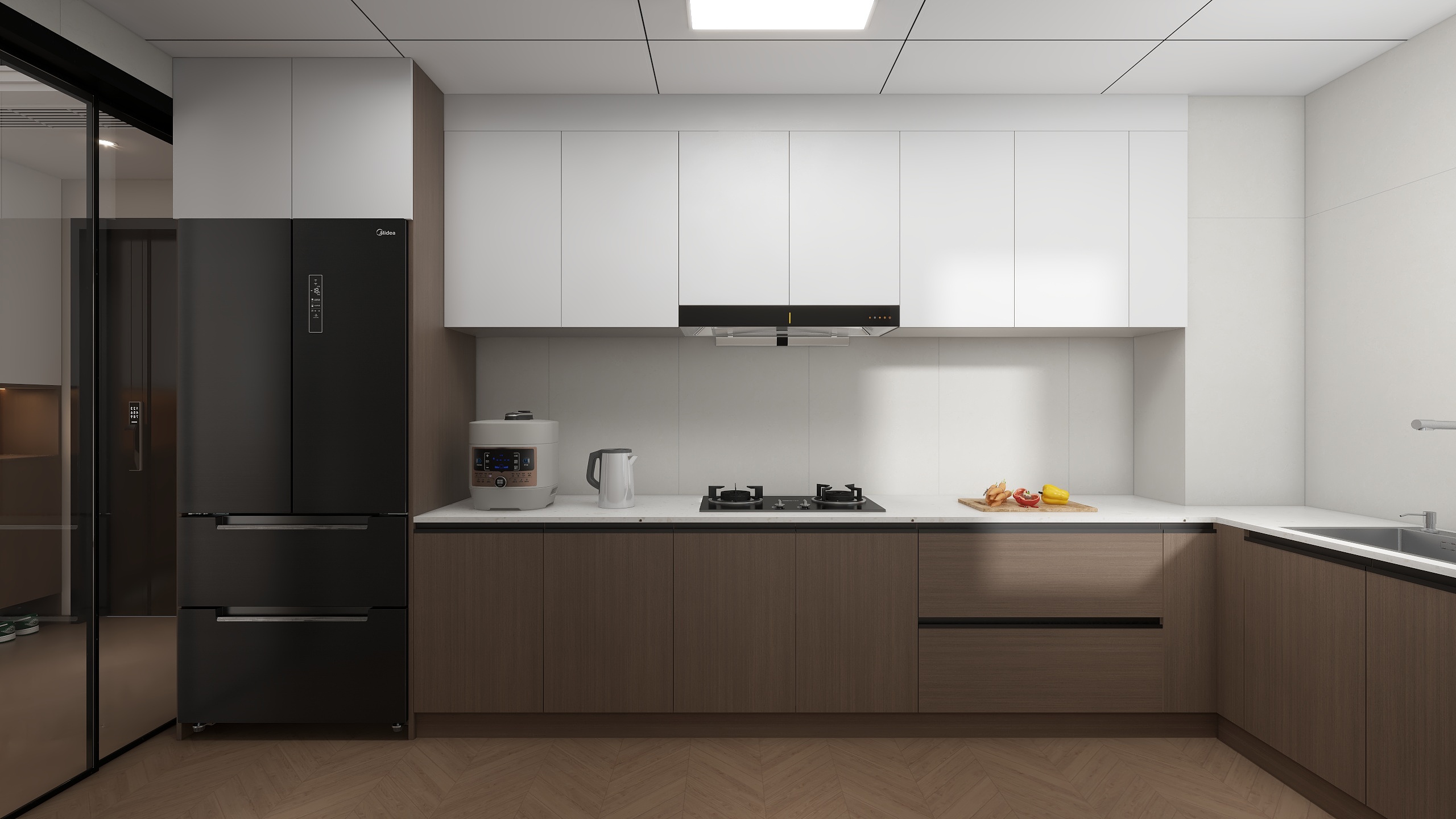 鲁大师-空間設計V-102平中古风装修效果图