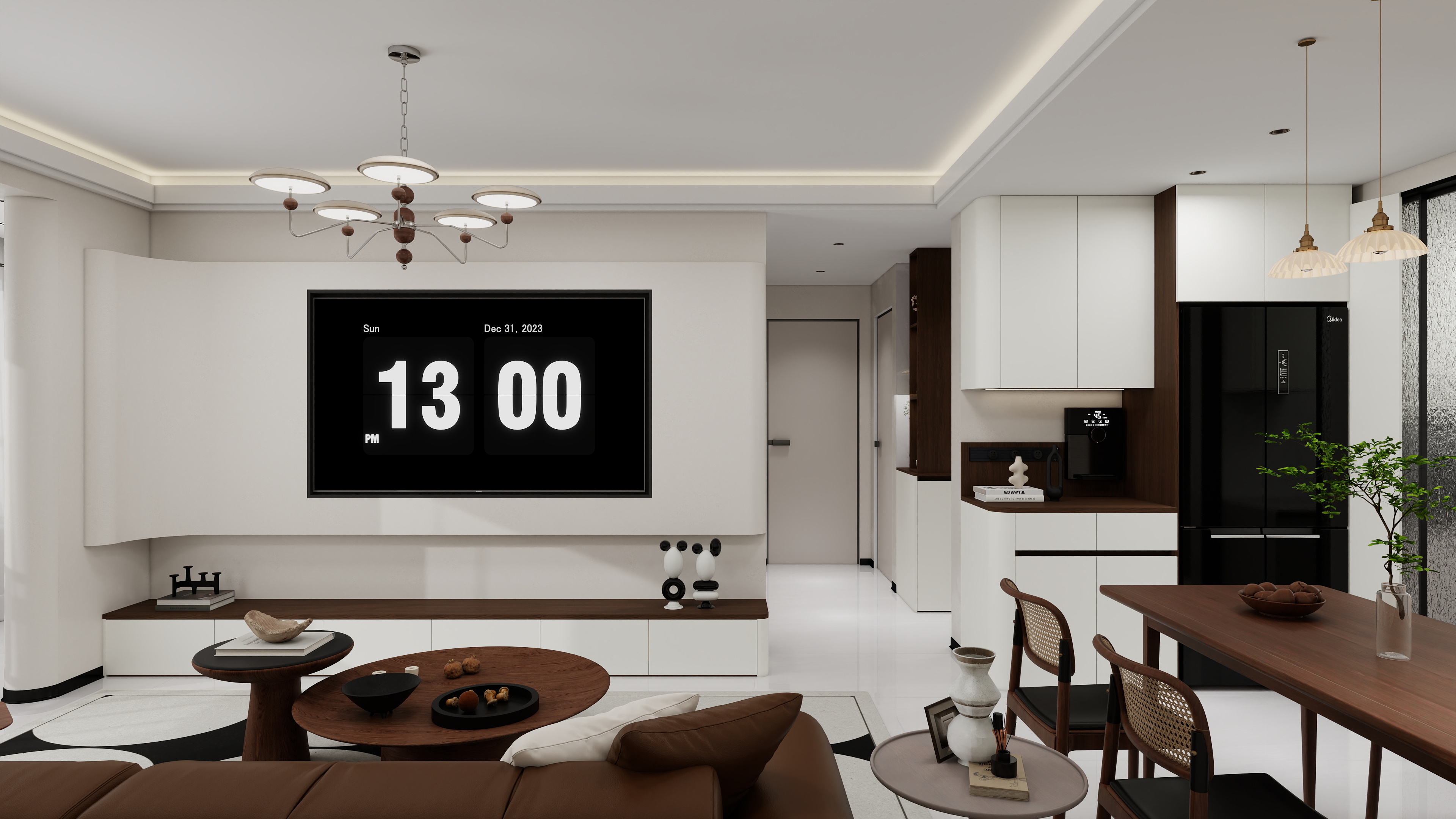 天水全案设计师白老师-和光尘樾中古风 115m²3室-装修设计方案