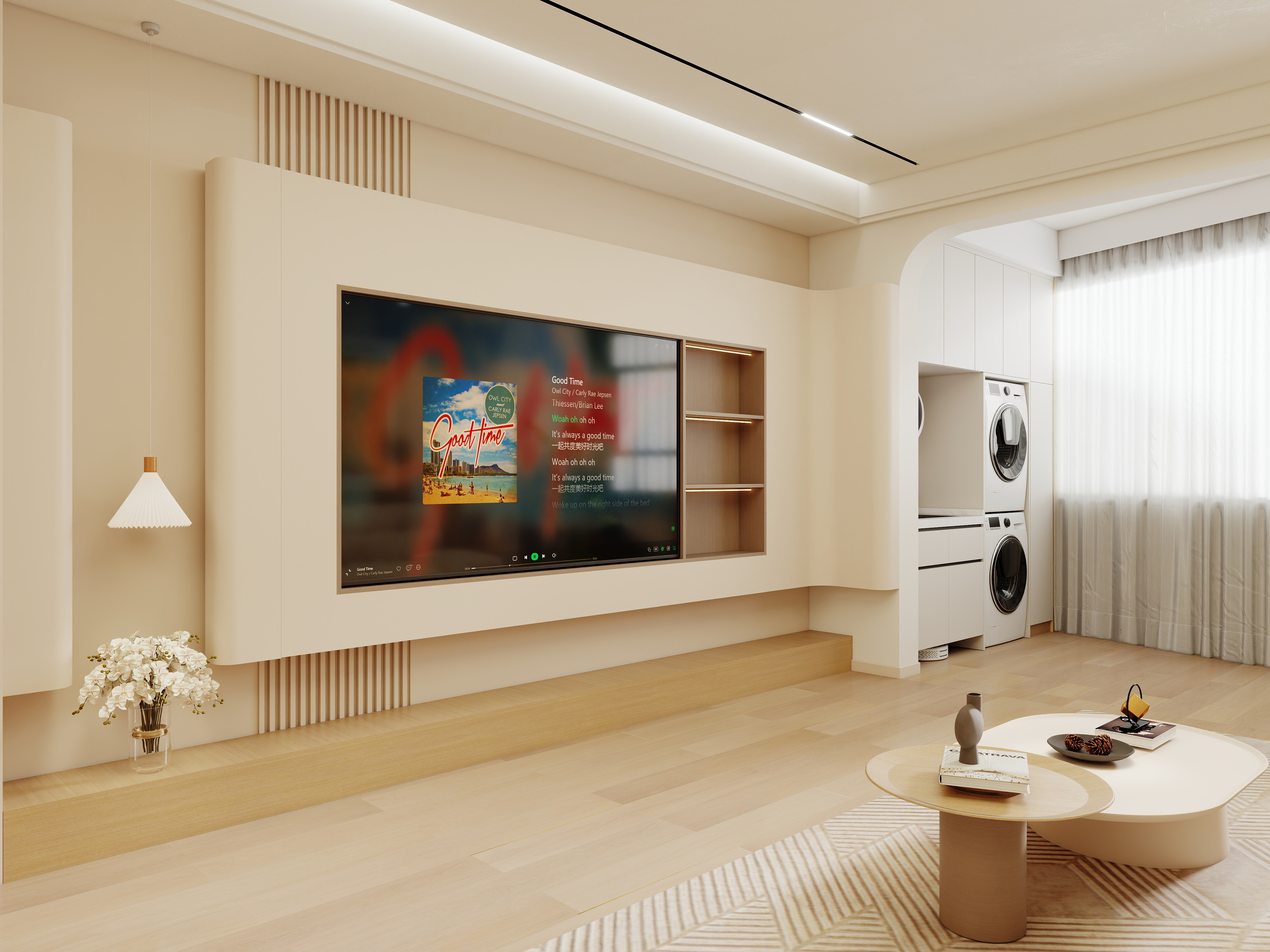 壹诺设计工作室-奶油风装修效果图