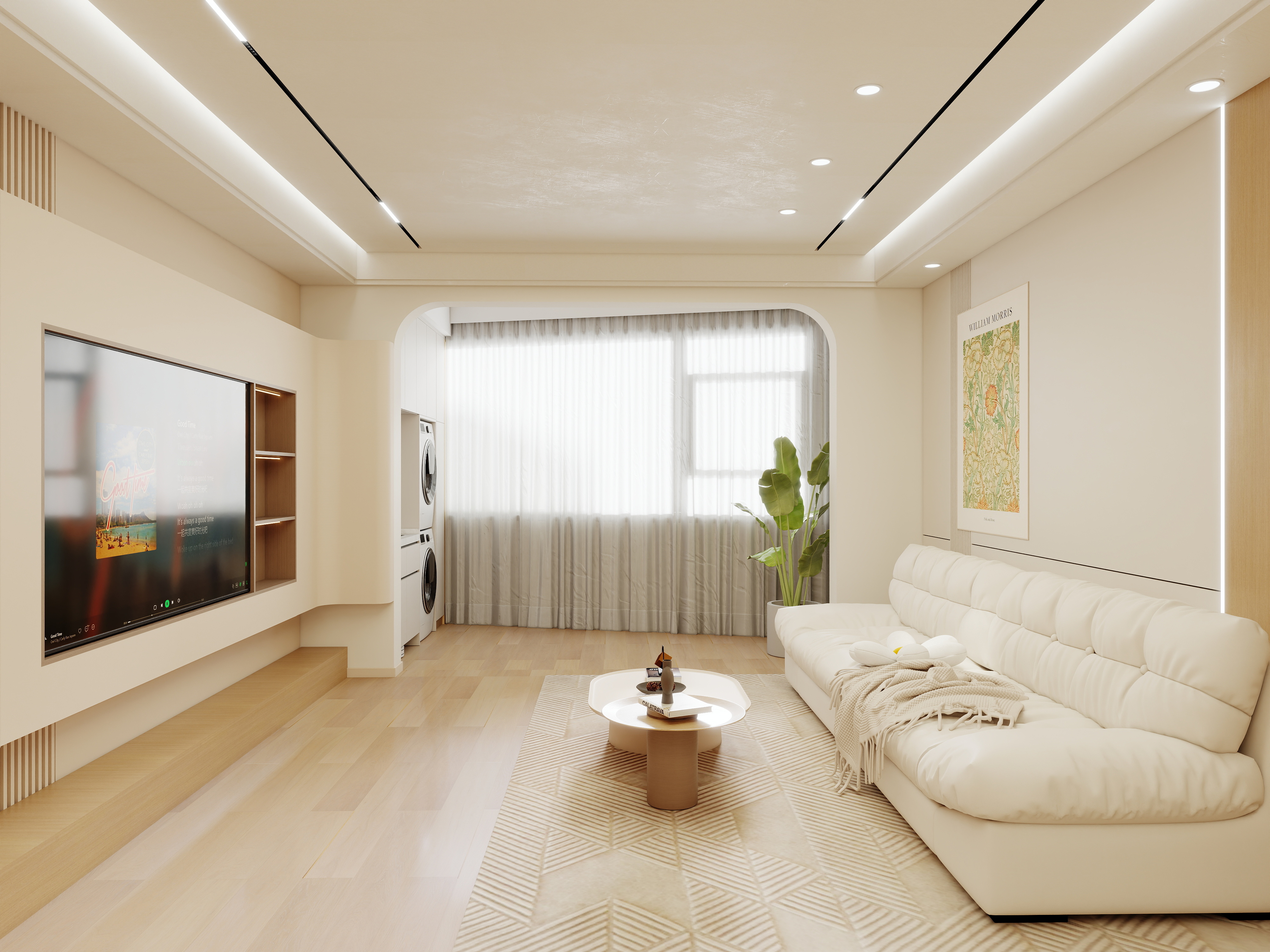 壹诺设计工作室-奶油风装修效果图