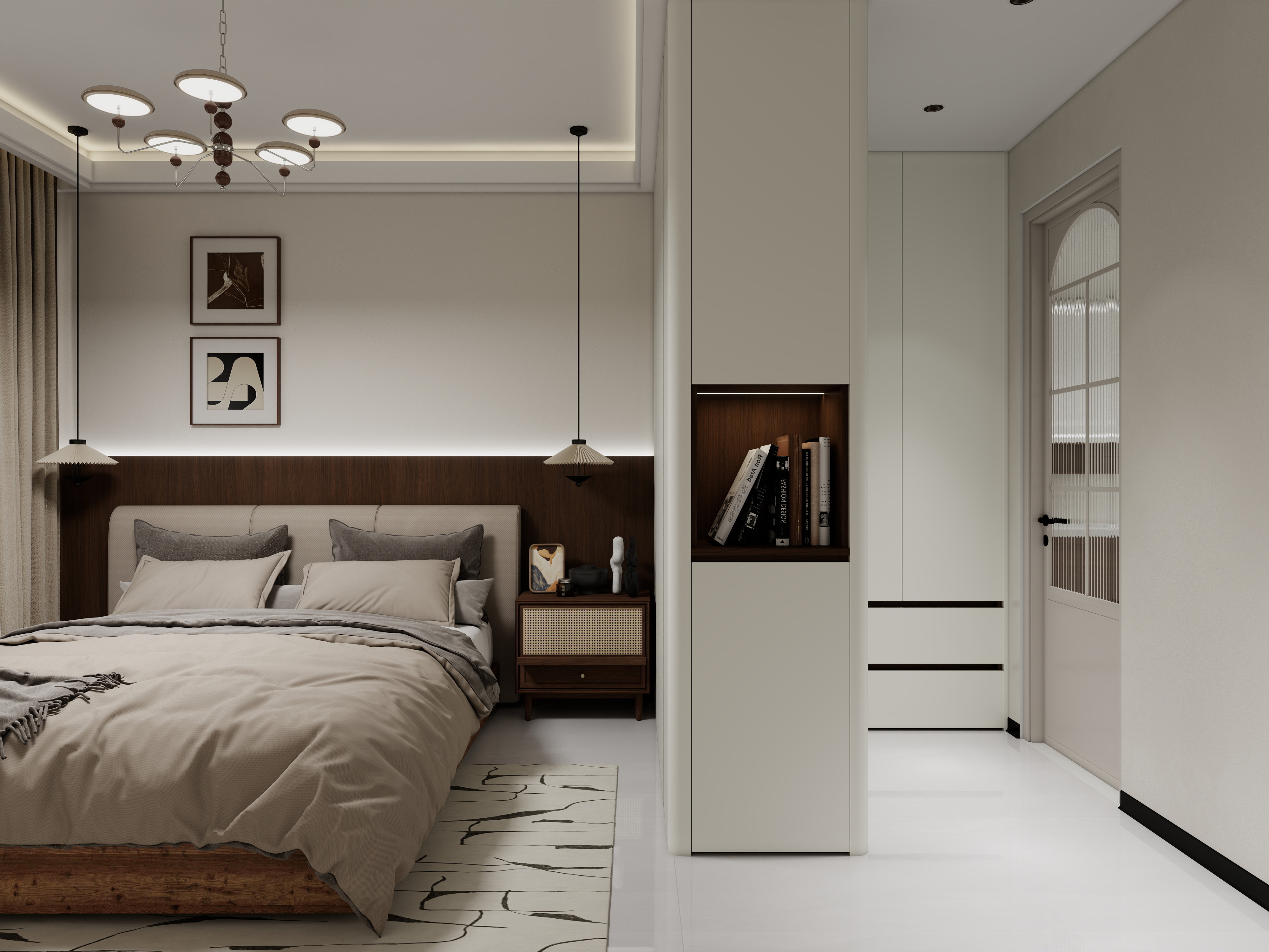 天水全案设计师白老师-和光尘樾中古风 115m²3室 -装修设计方案