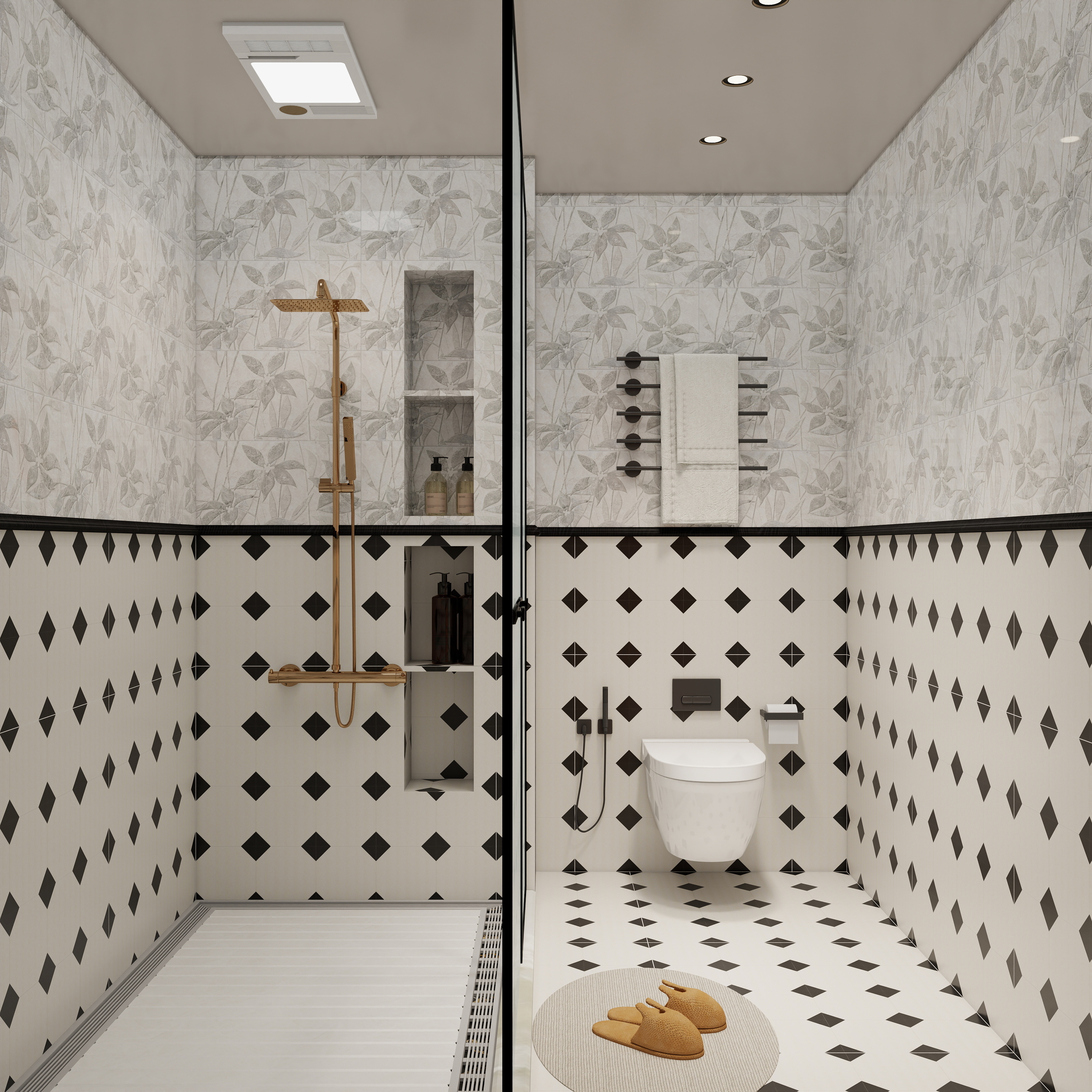 符安安的锦鲤-现代法式54㎡loft装修效果图