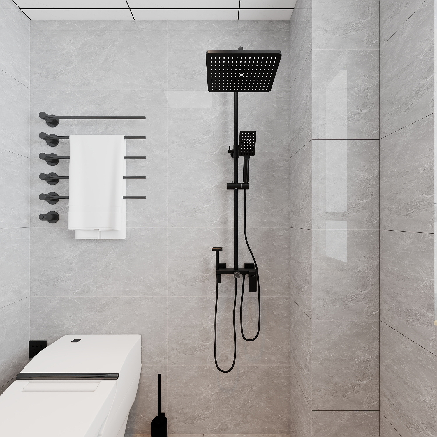 艺雅丽-99平现代简约 一层卫生间装修效果图第3张