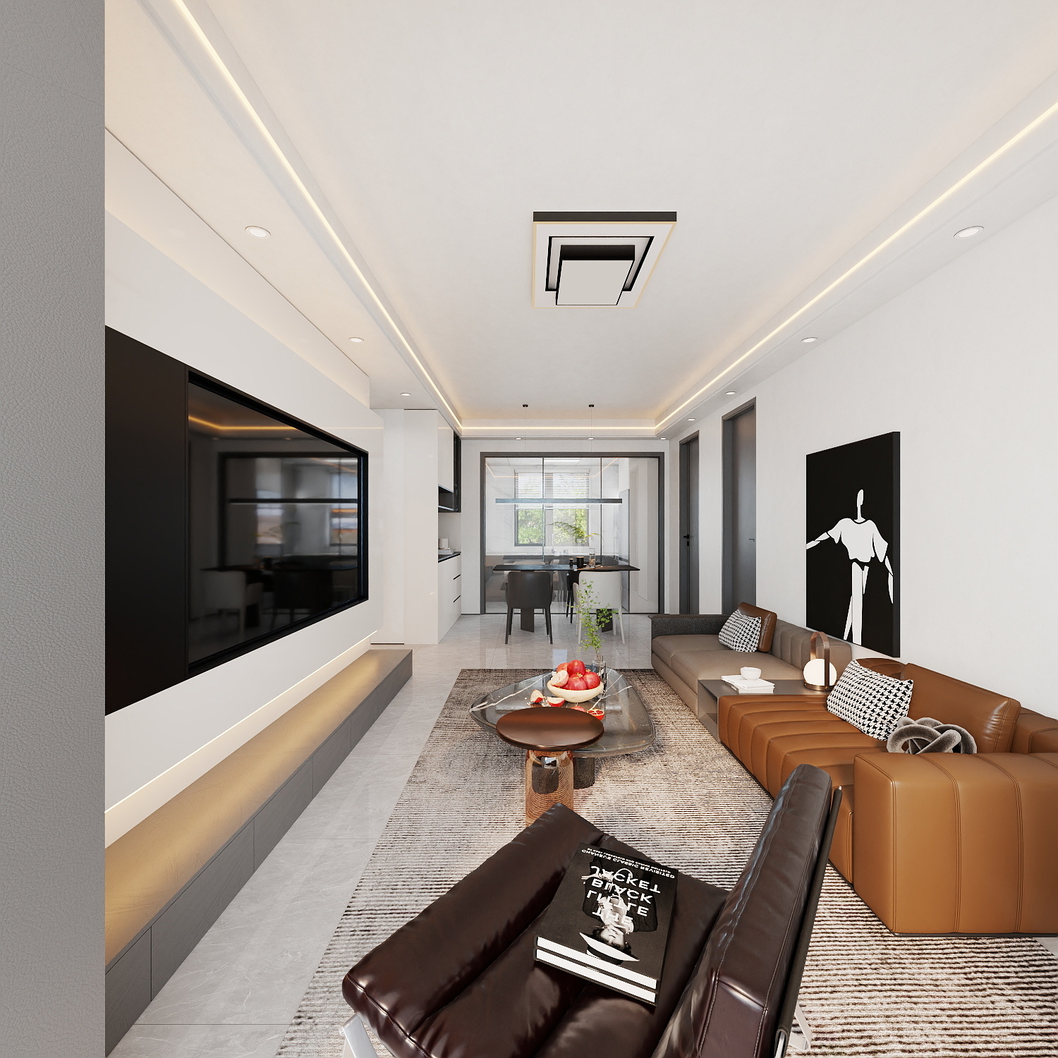 艺雅丽-99平现代简约 一层阳台装修效果图第3张