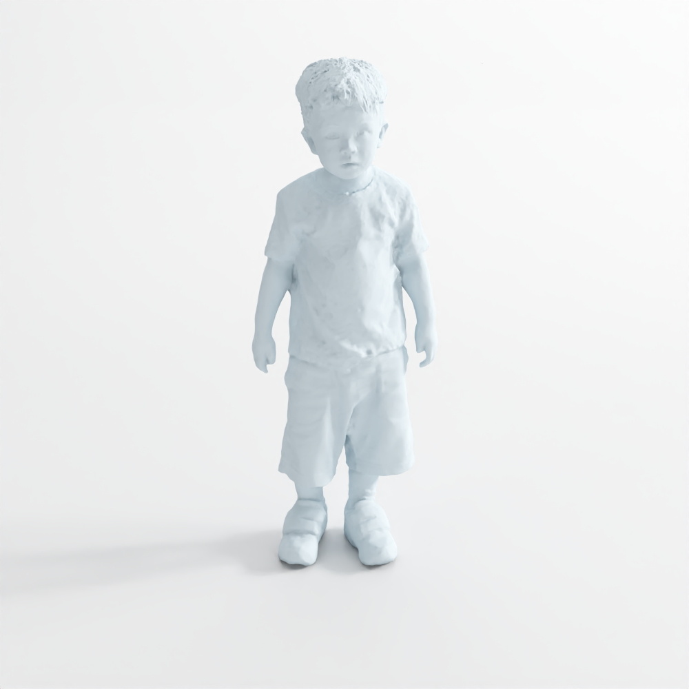 小男孩站立43D模型