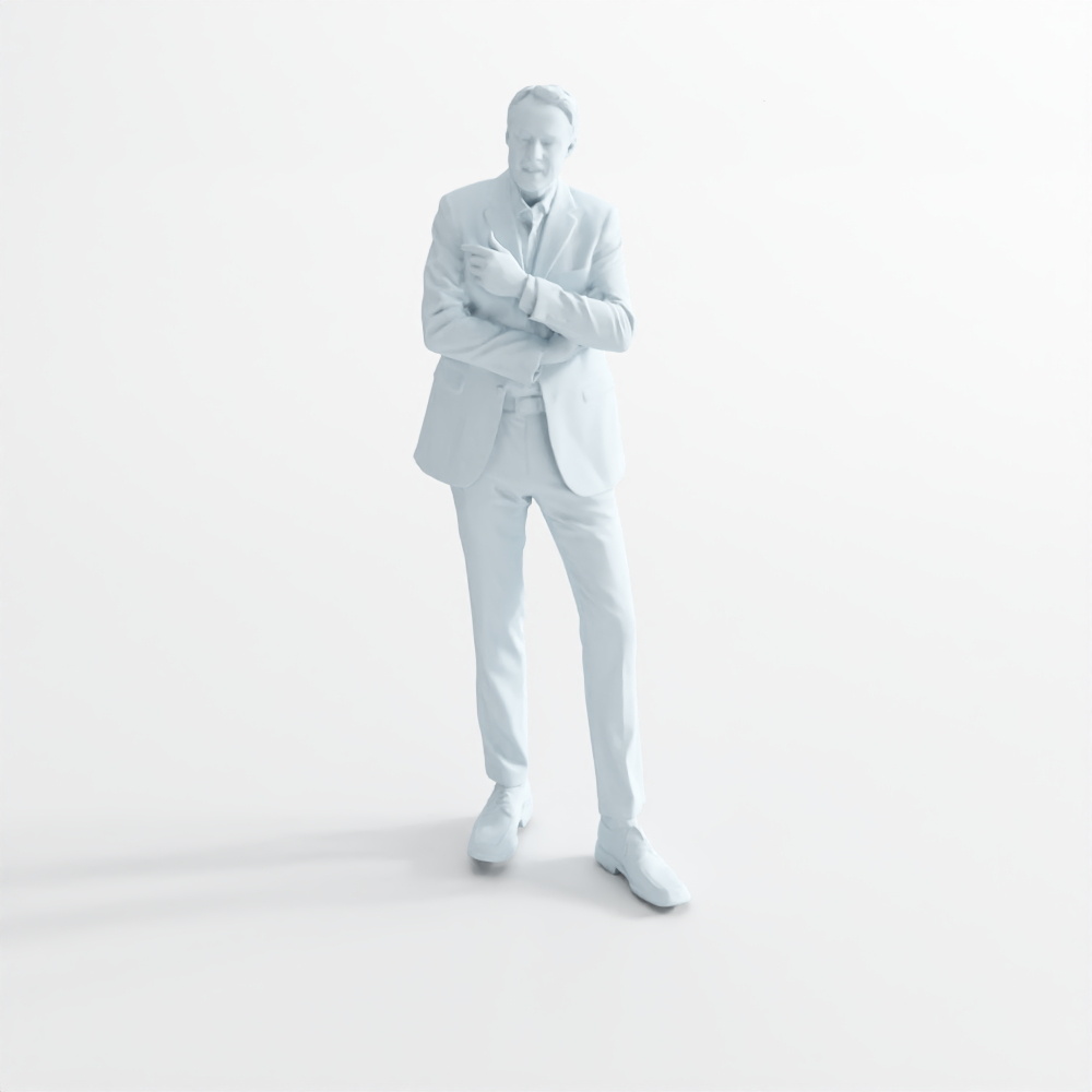 成人男站姿123D模型