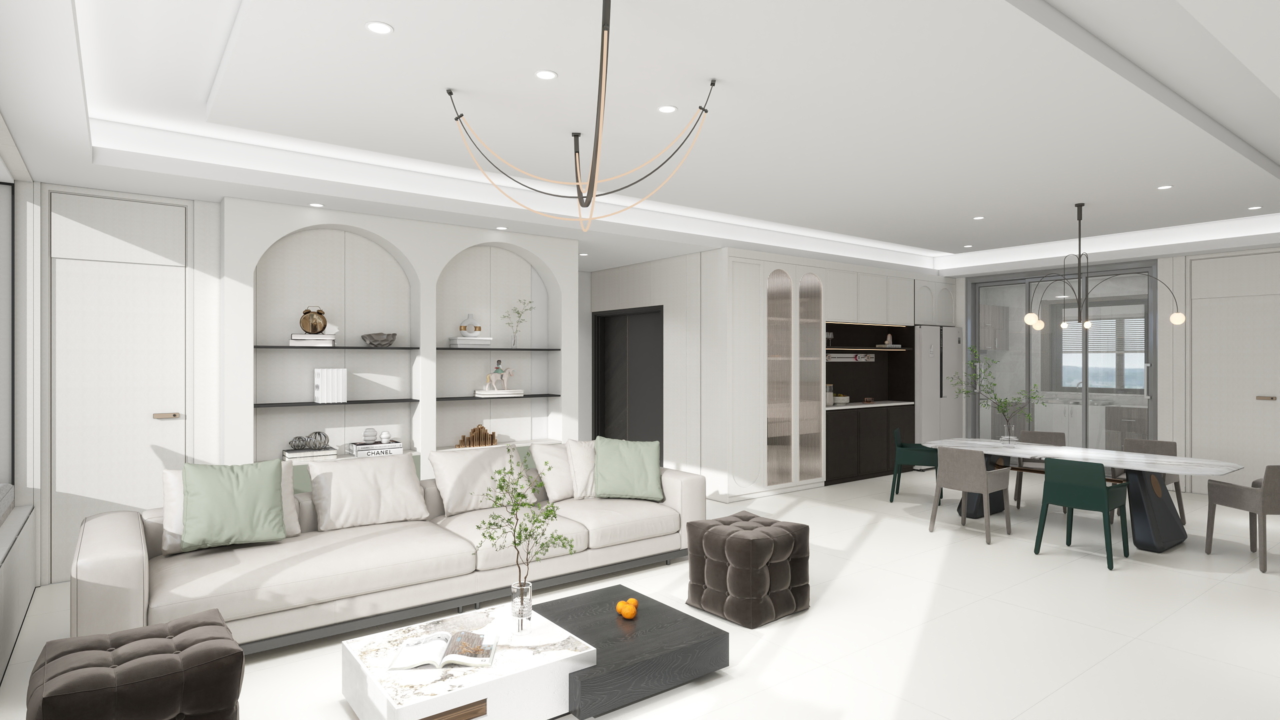 黑巧空间-中粮奥体壹号-装修设计方案