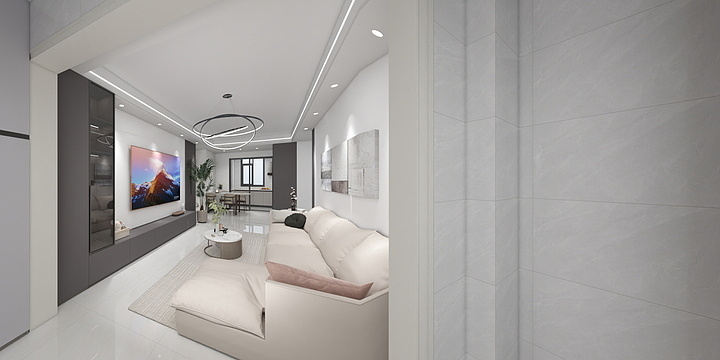 Mr言-现代简约风格-三室-装修设计方案