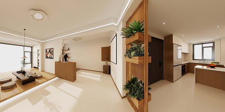 胶州市启航装饰-半岛城邦北区103户型-副本 - 副本-装修设计方案