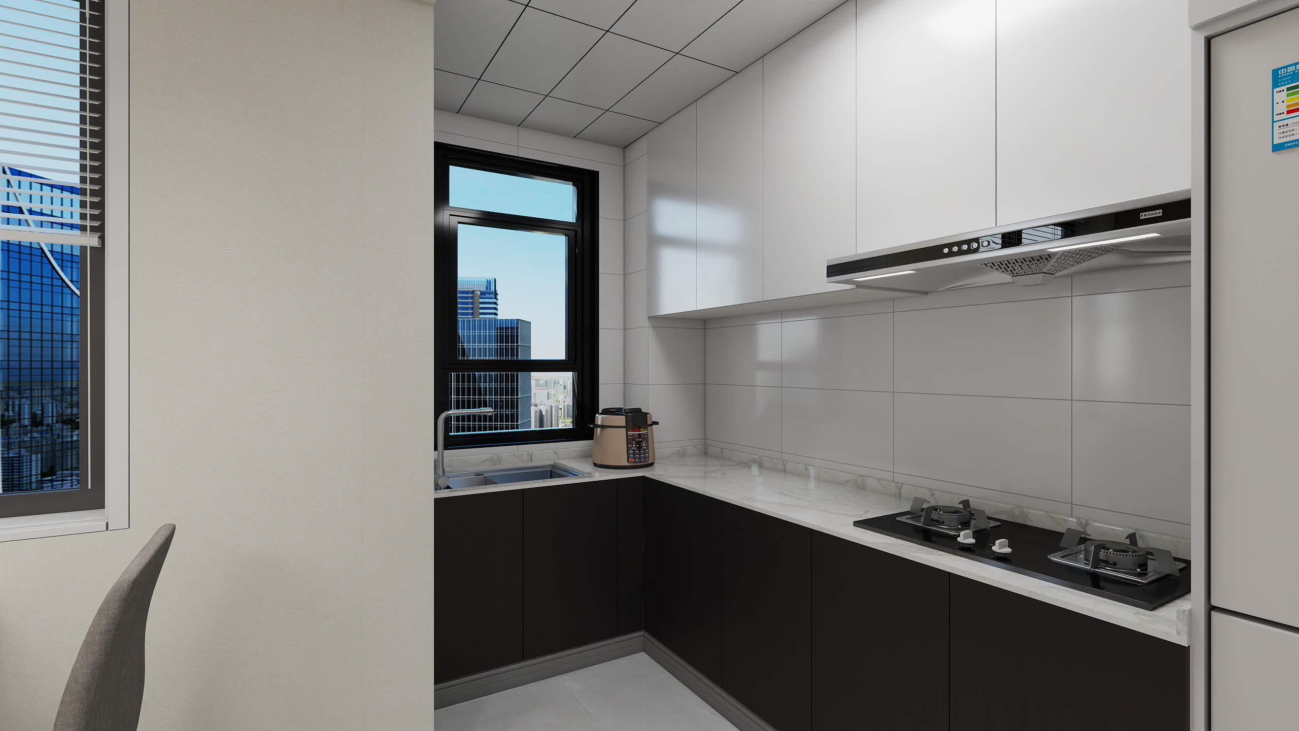 室内设计师老陈-117㎡3室装修效果图