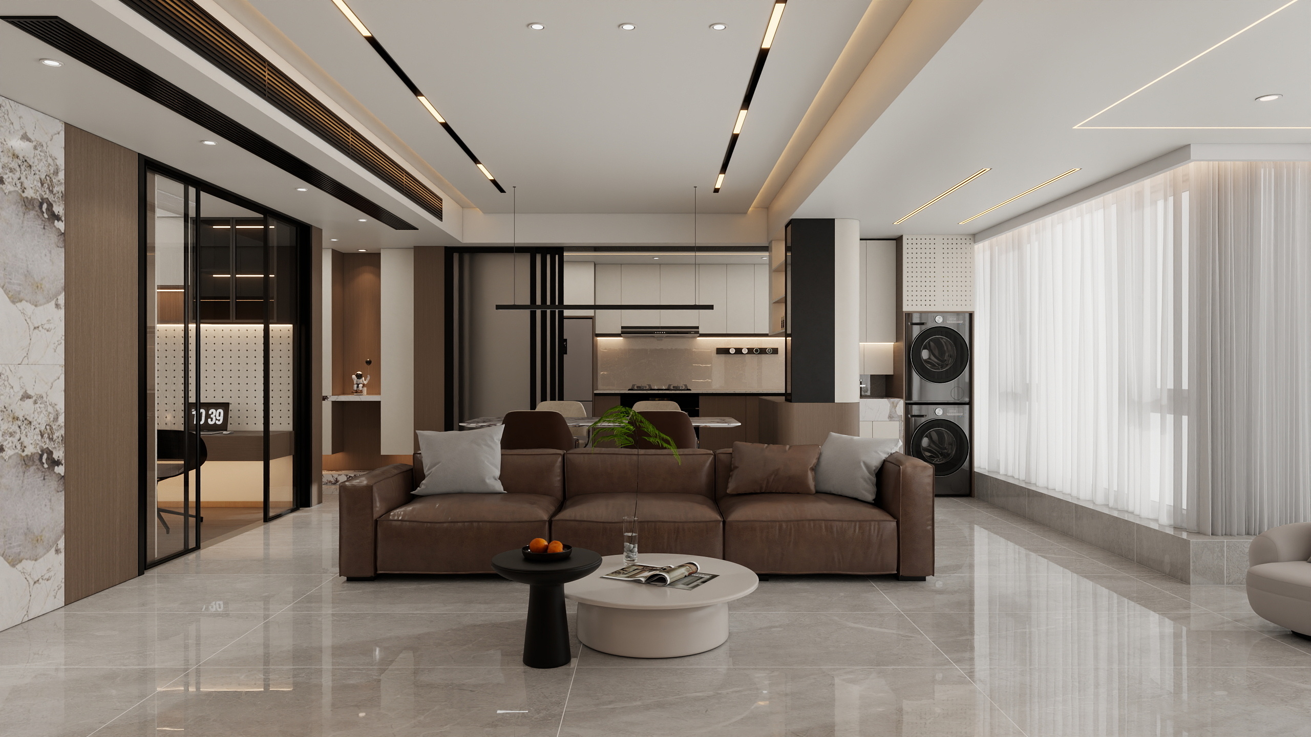 成爽-四川成都青羊樾府（123平意式三居室）-装修设计方案